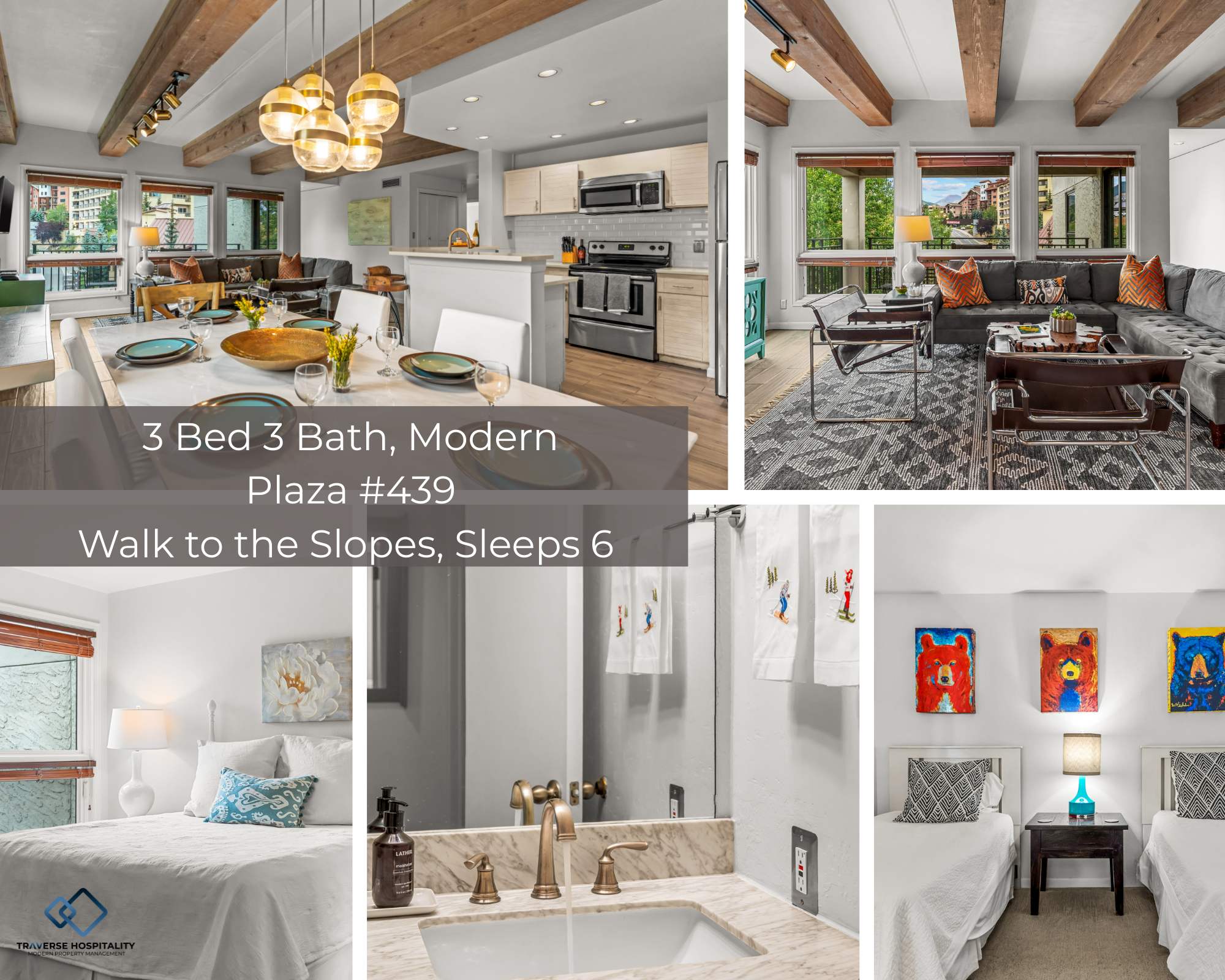 Modern Luxury at the Plaza, 3 Bed 3 Bath — Crested Butte, CO — vacation rental