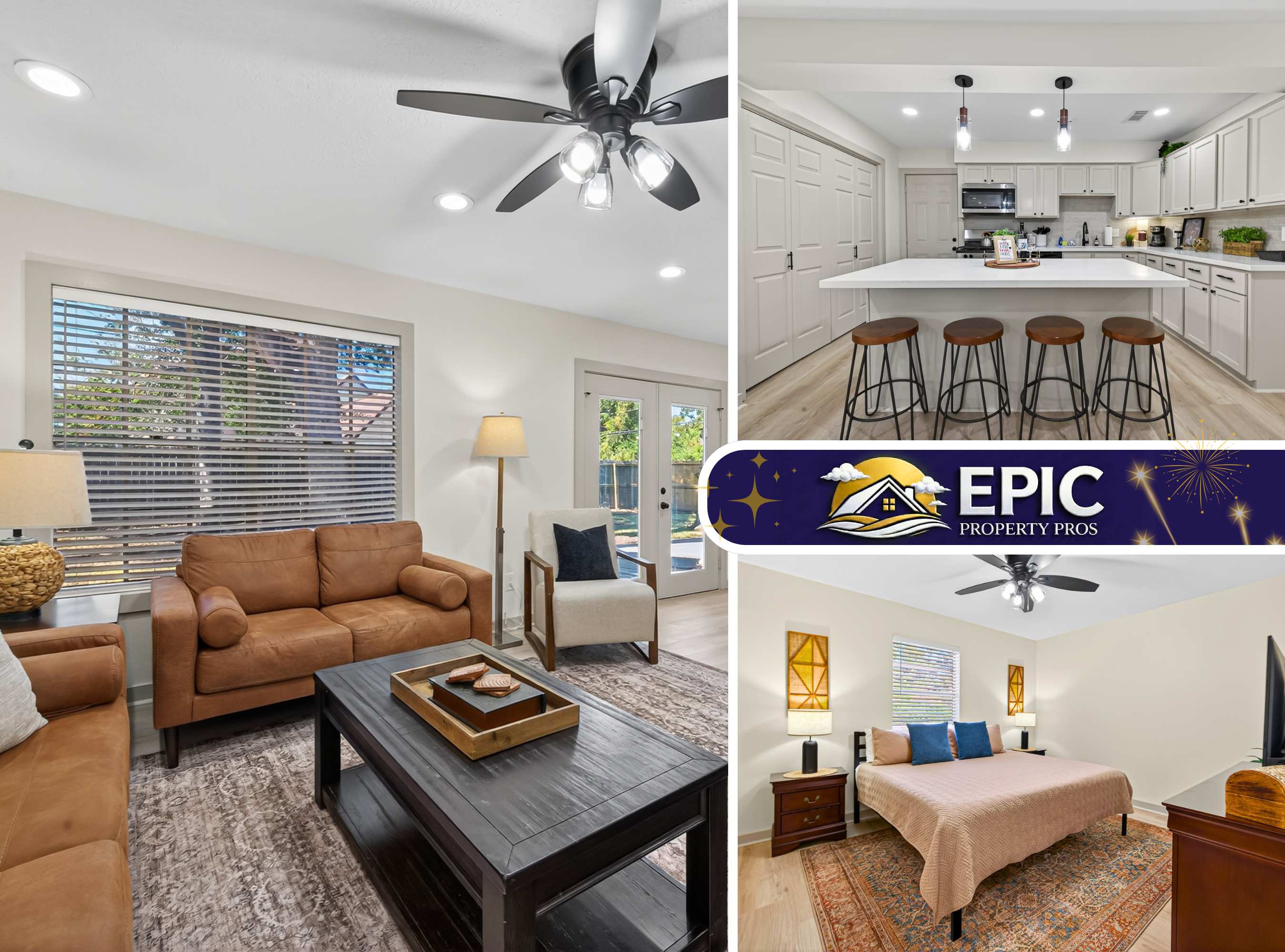 Modern 4BR Retreat w/ Private Backyard & BBQ