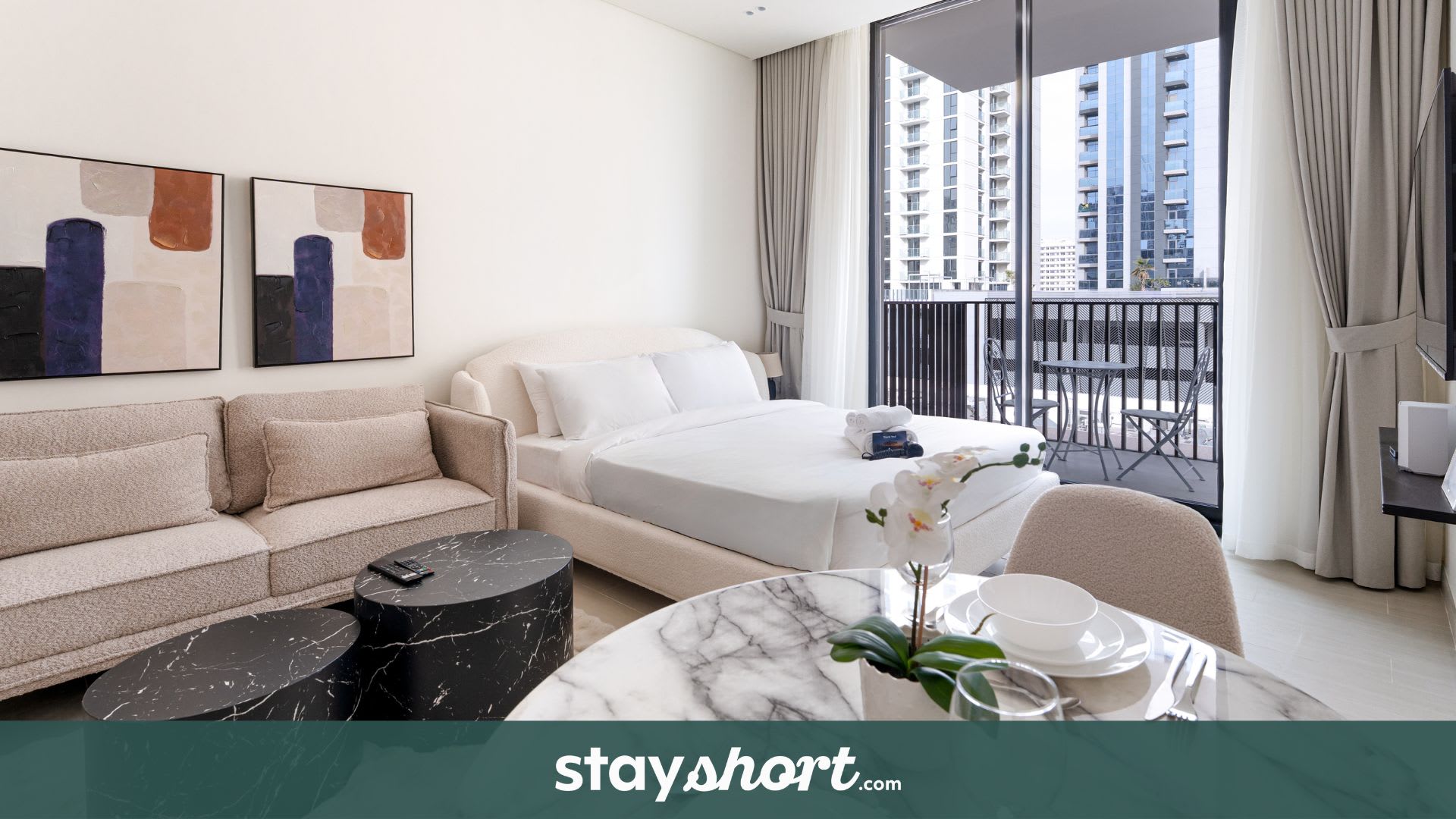 Free housekeeping visits during your stay - StayShort - Relaxing Studio in JVC that Sleeps 2 — JVC, Dubai — vacation rental