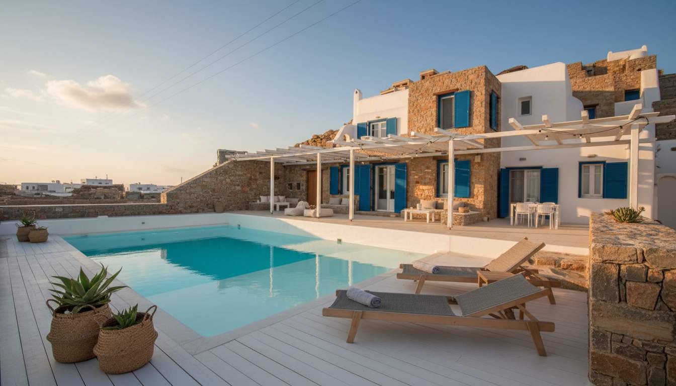 Luxurious Choulakia Retreat w Swimming Pool & View — holiday rental in Mykonos