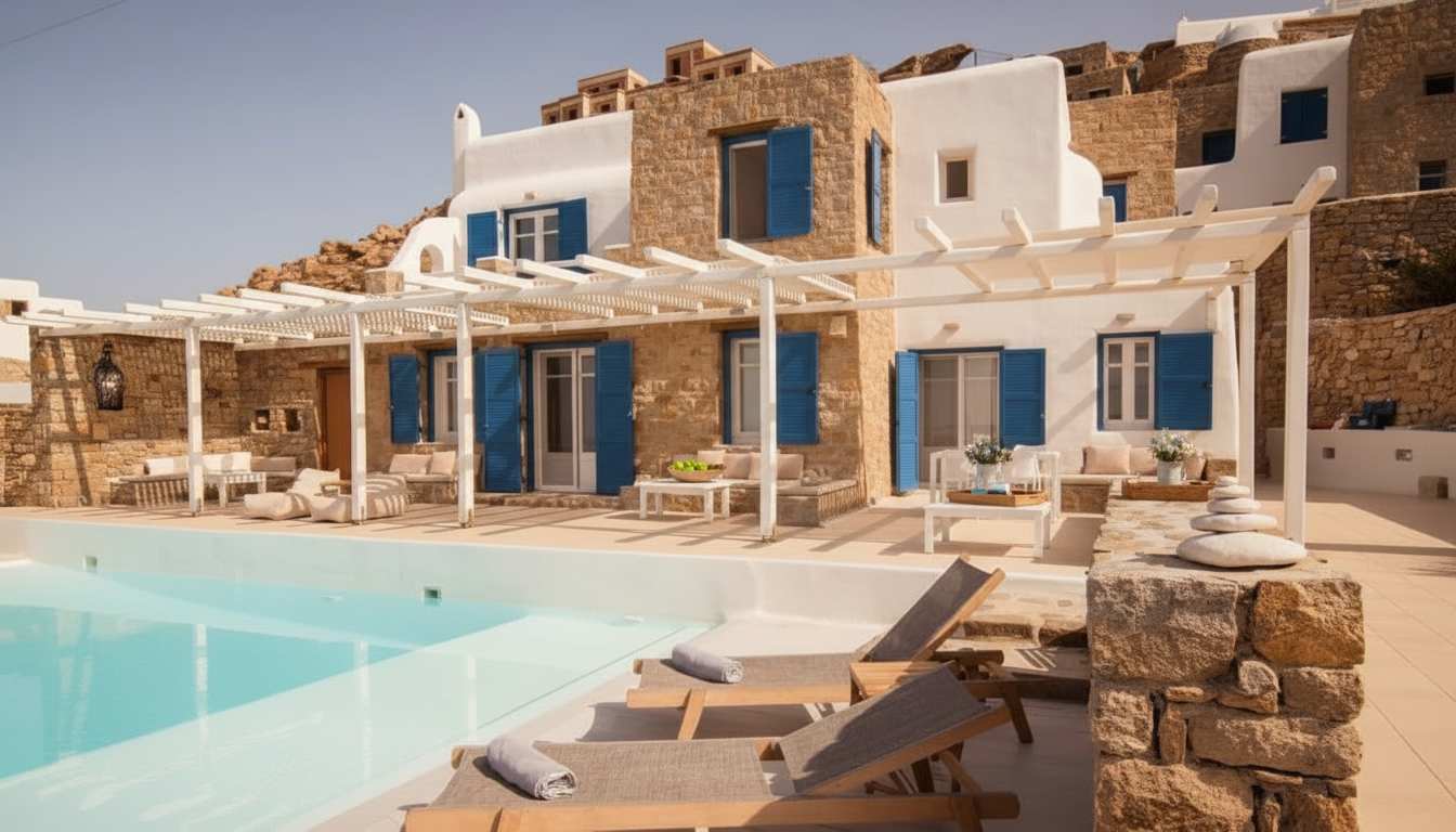 Luxurious Choulakia Retreat w Swimming Pool & View in Mykonos — photo 5