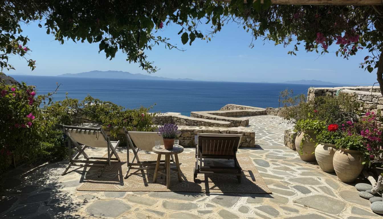 Scenic Stylish 2 Bd House Facing the Sea in Mykonos — photo 2