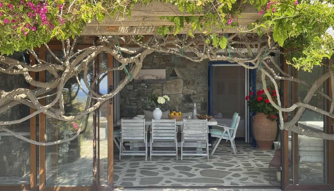 Scenic Stylish 2 Bd House Facing the Sea in Mykonos — photo 3