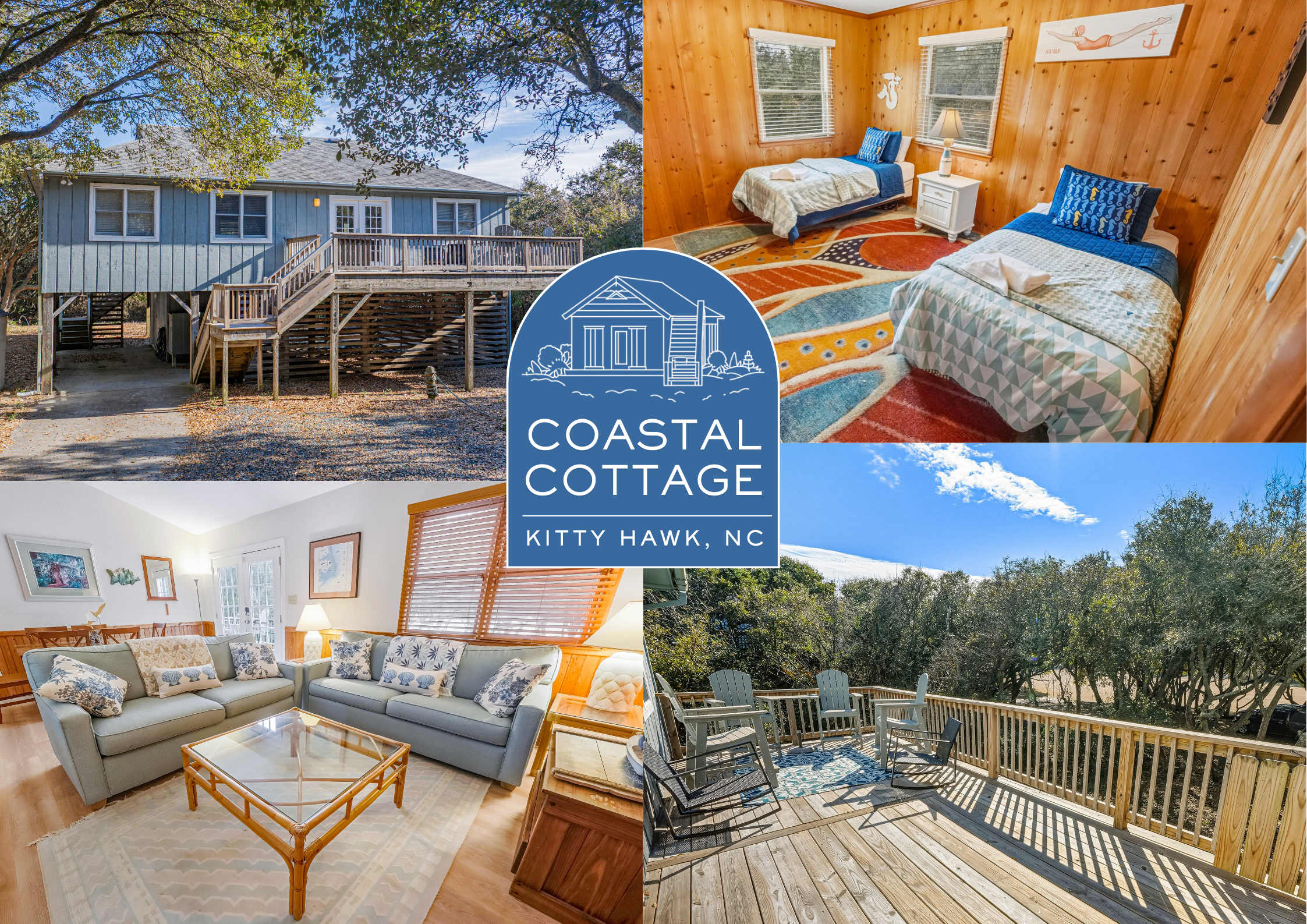 Mins from Beach • Outdoor Patio & Games • Sleeps 9 — Kitty Hawk, NC — vacation rental
