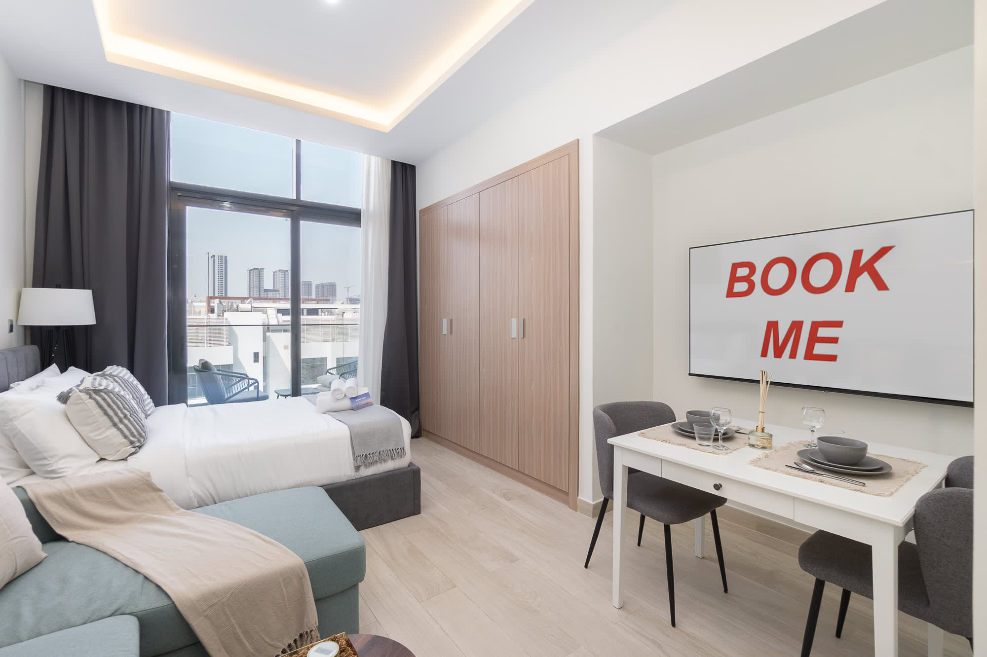 AirDXB - Meydan Apartment sleeps 4 with a Private Balcony! — Meydan, Dubai — vacation rental