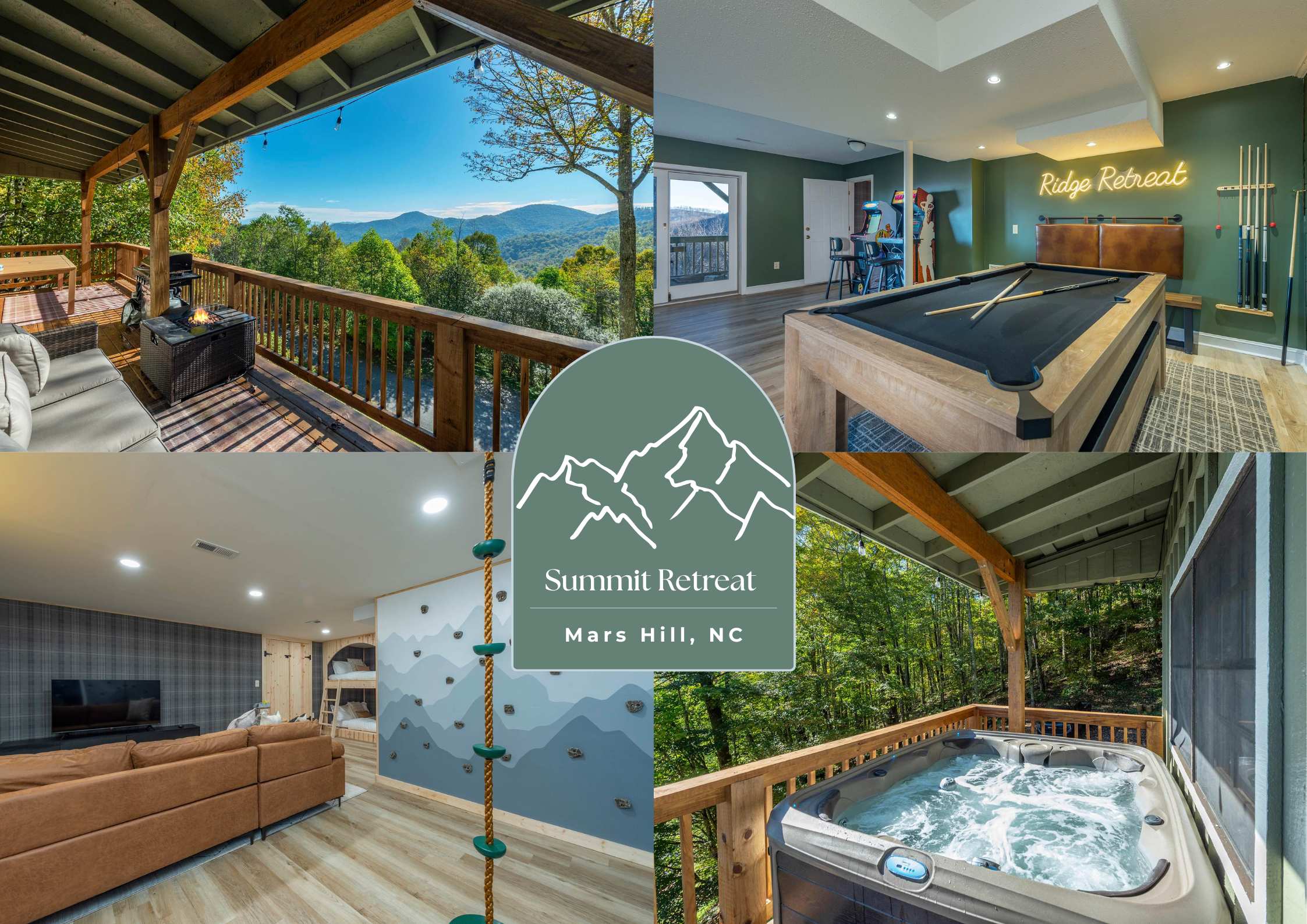 Min to Hatley~Mountain Views~Hot Tub~Game Room! — Mars Hill, NC — vacation rental