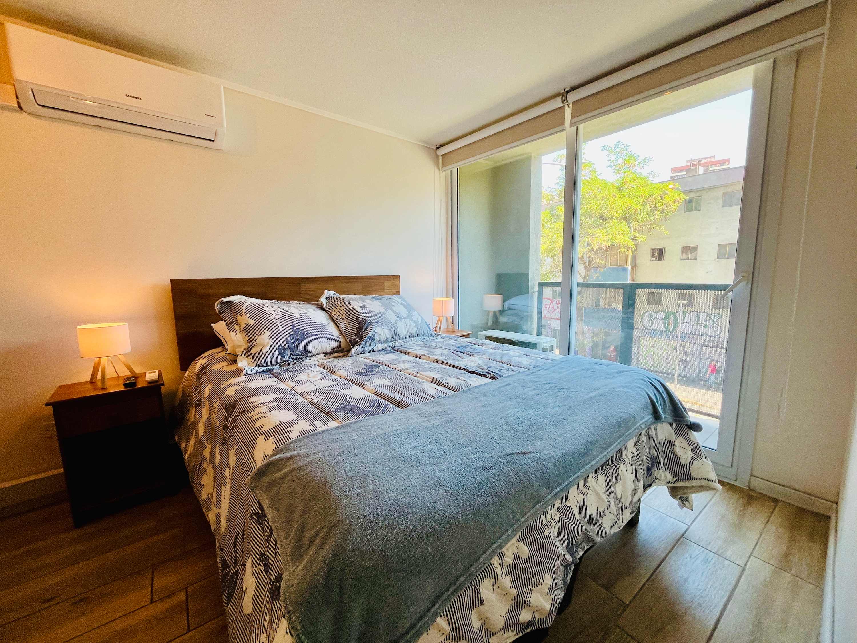 Modern Studio in Downtown Santiago w/ A/C & Gym
