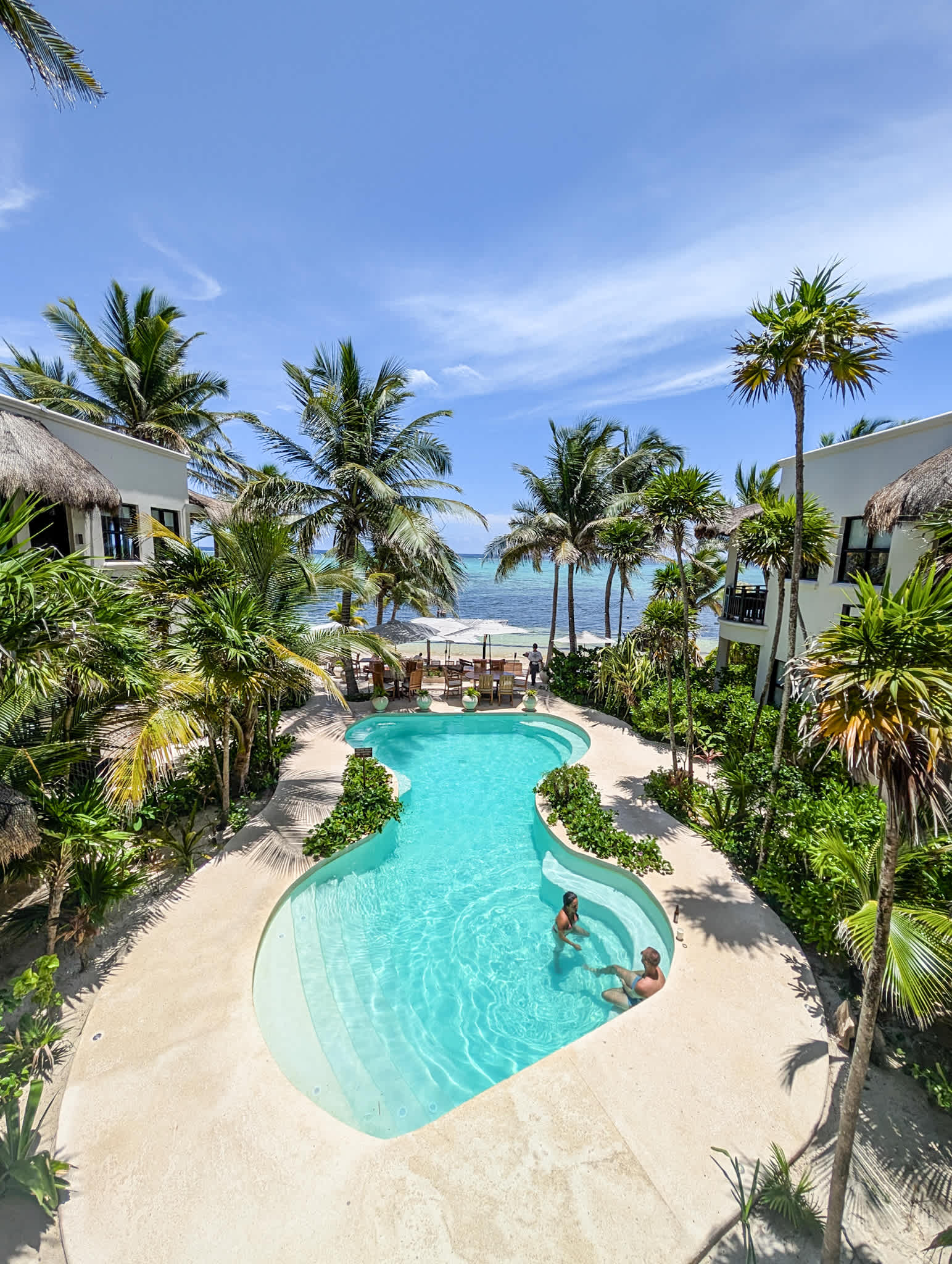 Stunning shared oceanfront pool, shared with other guests of the property.