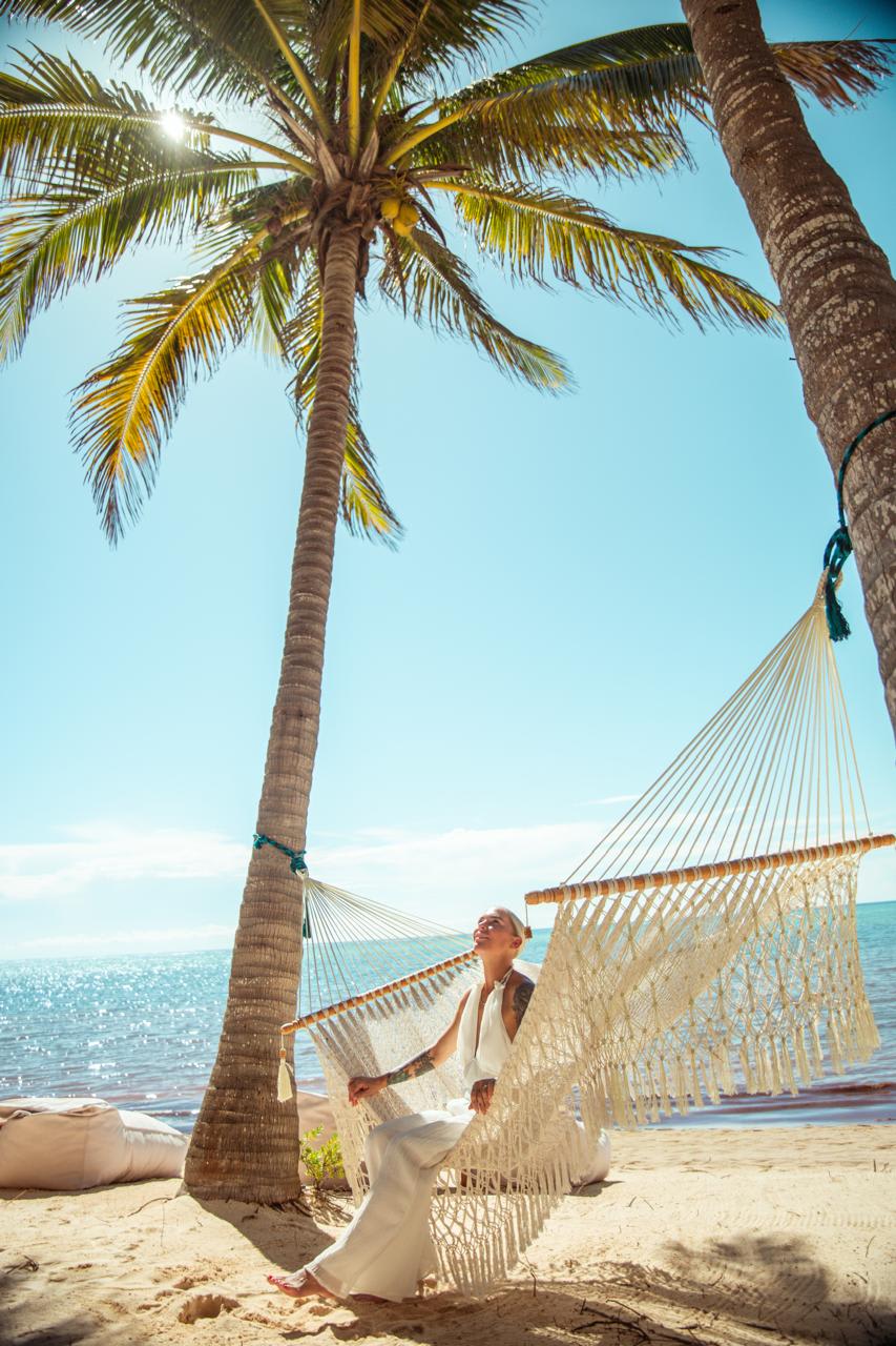 Unwind in our hammocks and drift into a peaceful nap, accompanied by the gentle rhythm of the ocean waves.