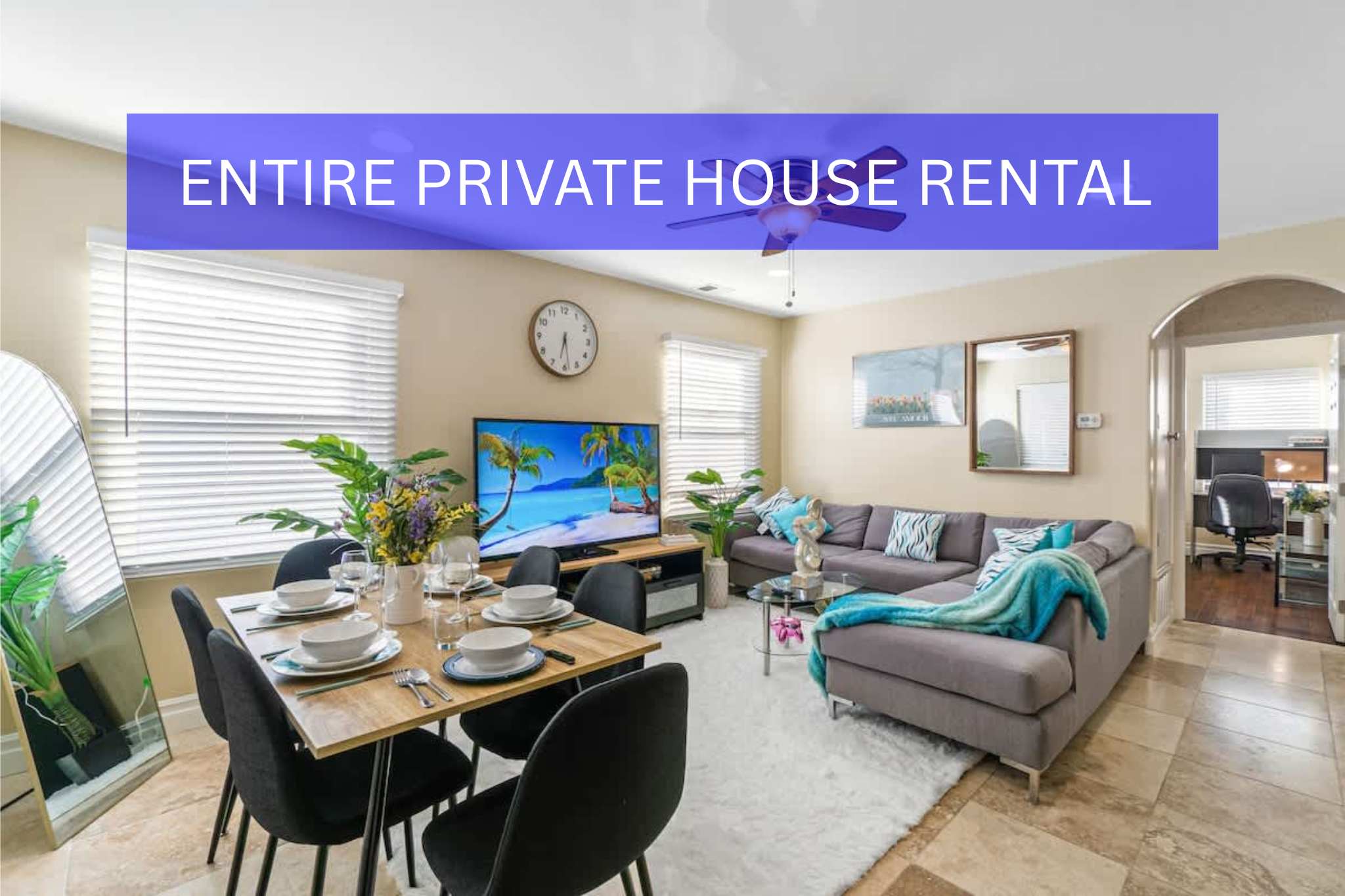 Ranch 3-BR Home, Backyard, Crib, King Bed, Parking — San Diego, CA — vacation rental