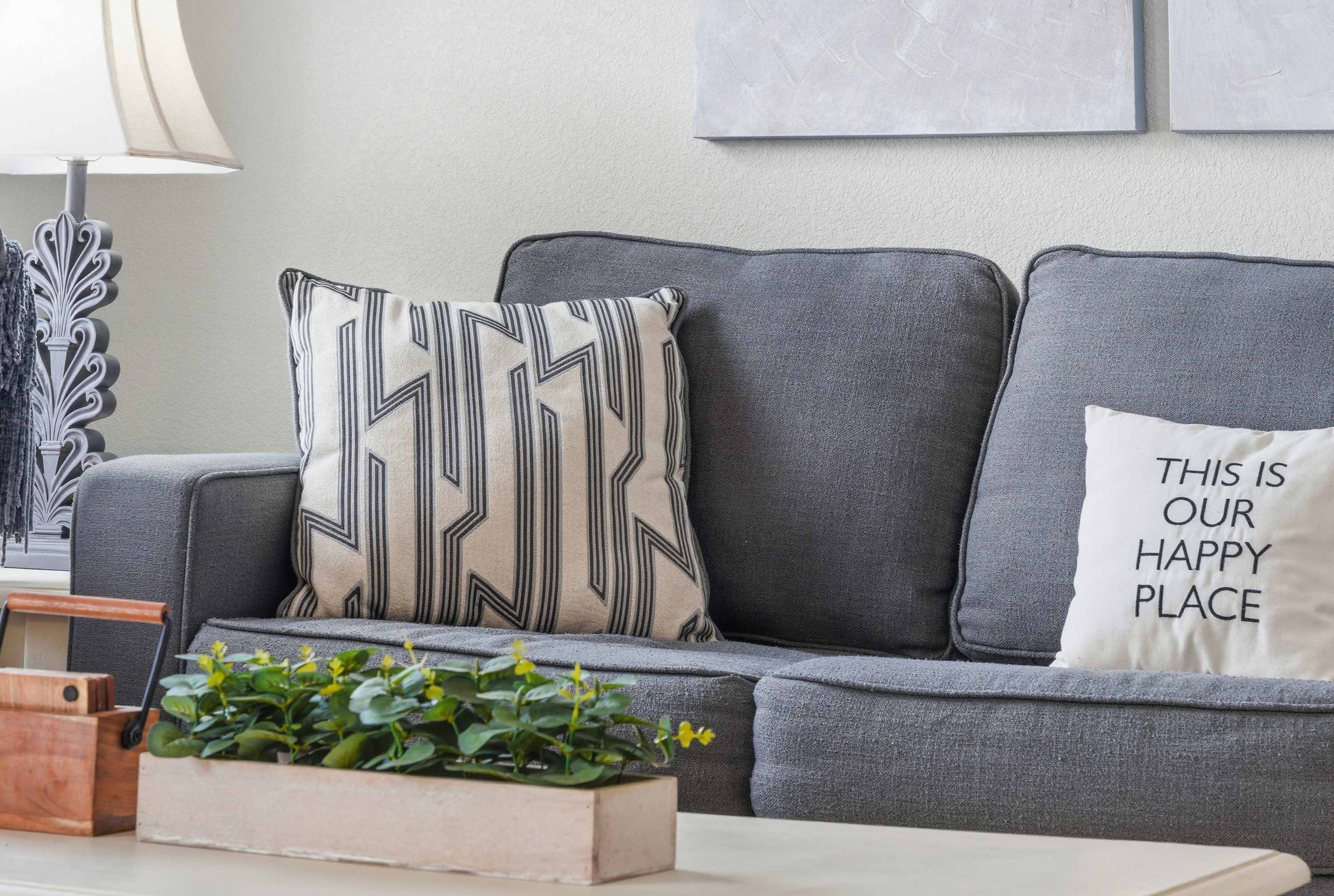 Curl up in the inviting living room & stream your favorites on the smart TV​