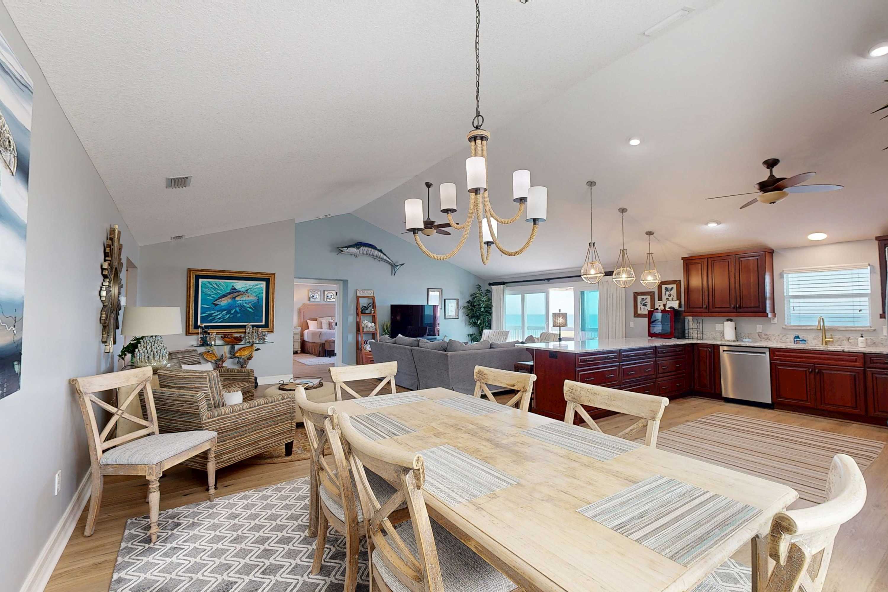 Beachfront 3BR with Pergola Deck and Beach Steps