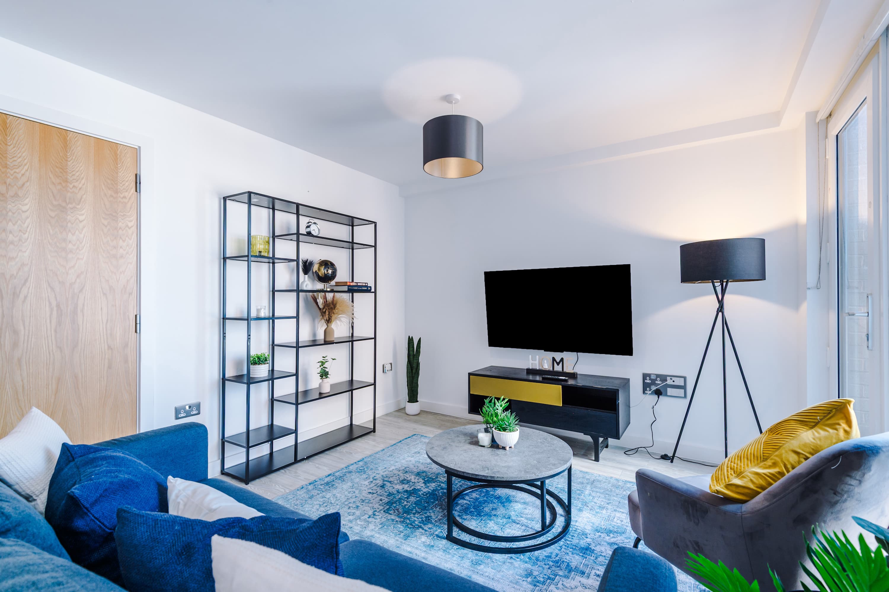 Living room at The Salford Duplex