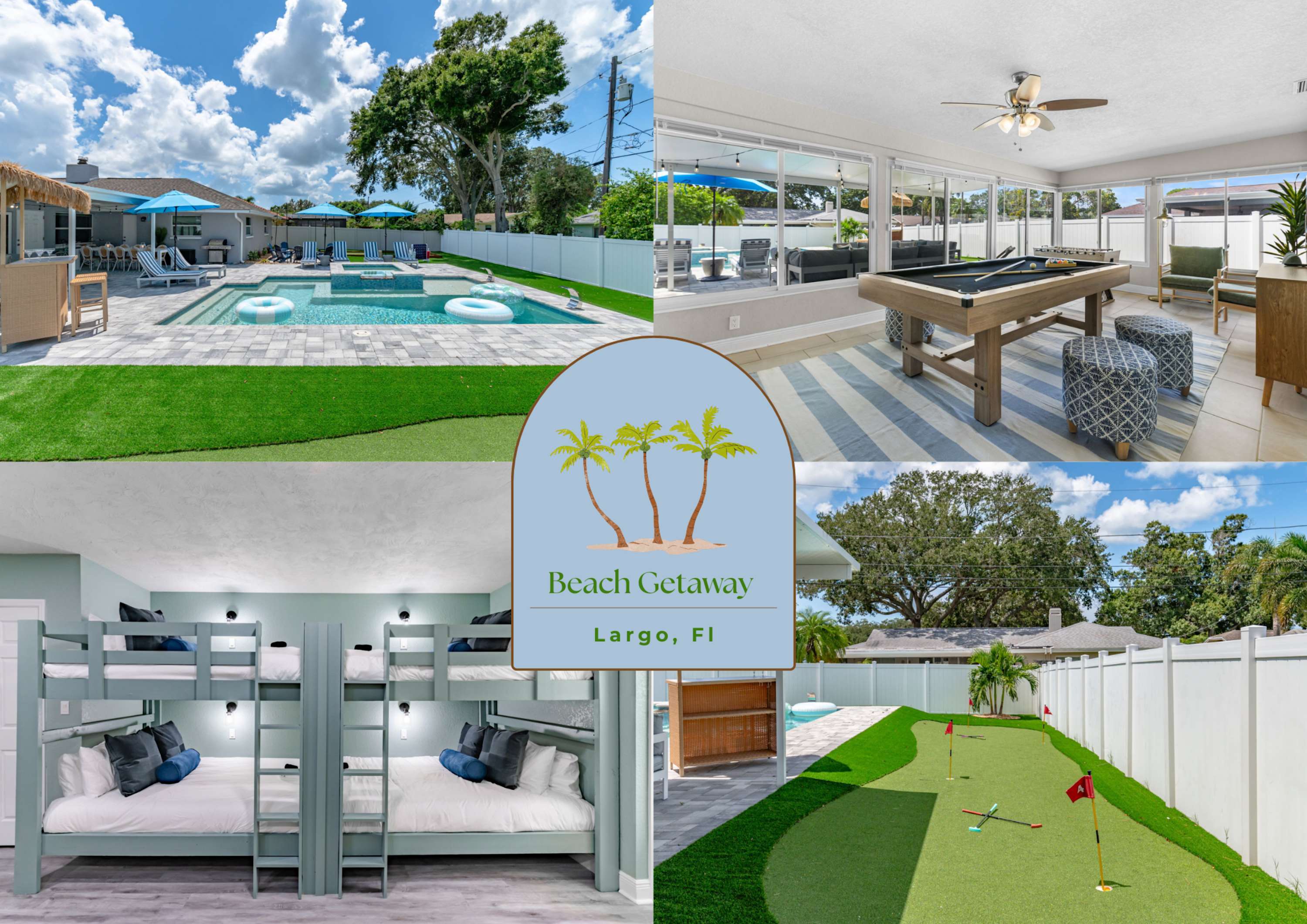 Your Beach Getaway! Putt Putt~Bikes~ Game Room~BBQ — Largo, FL — vacation rental