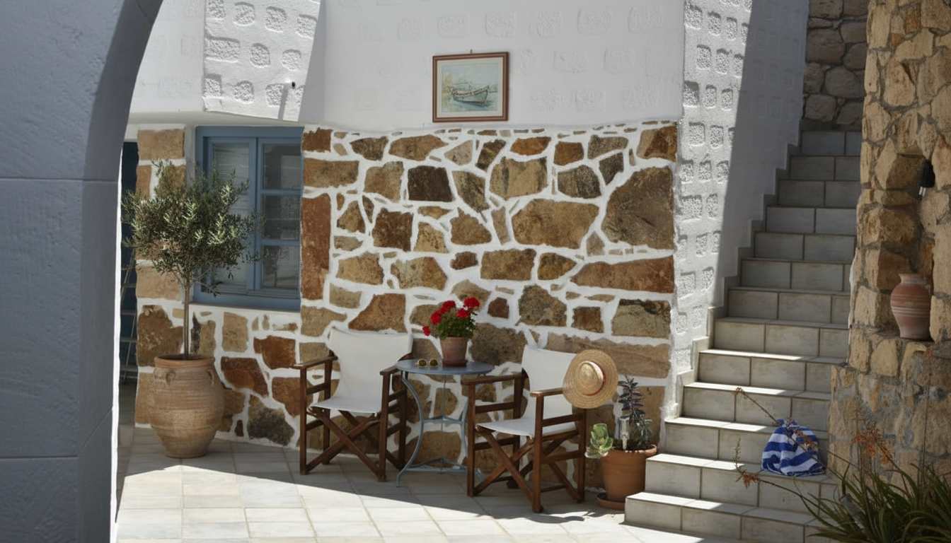 Peaceful Studio for 3 Walk to Grikos Beach in Patmos — photo 4