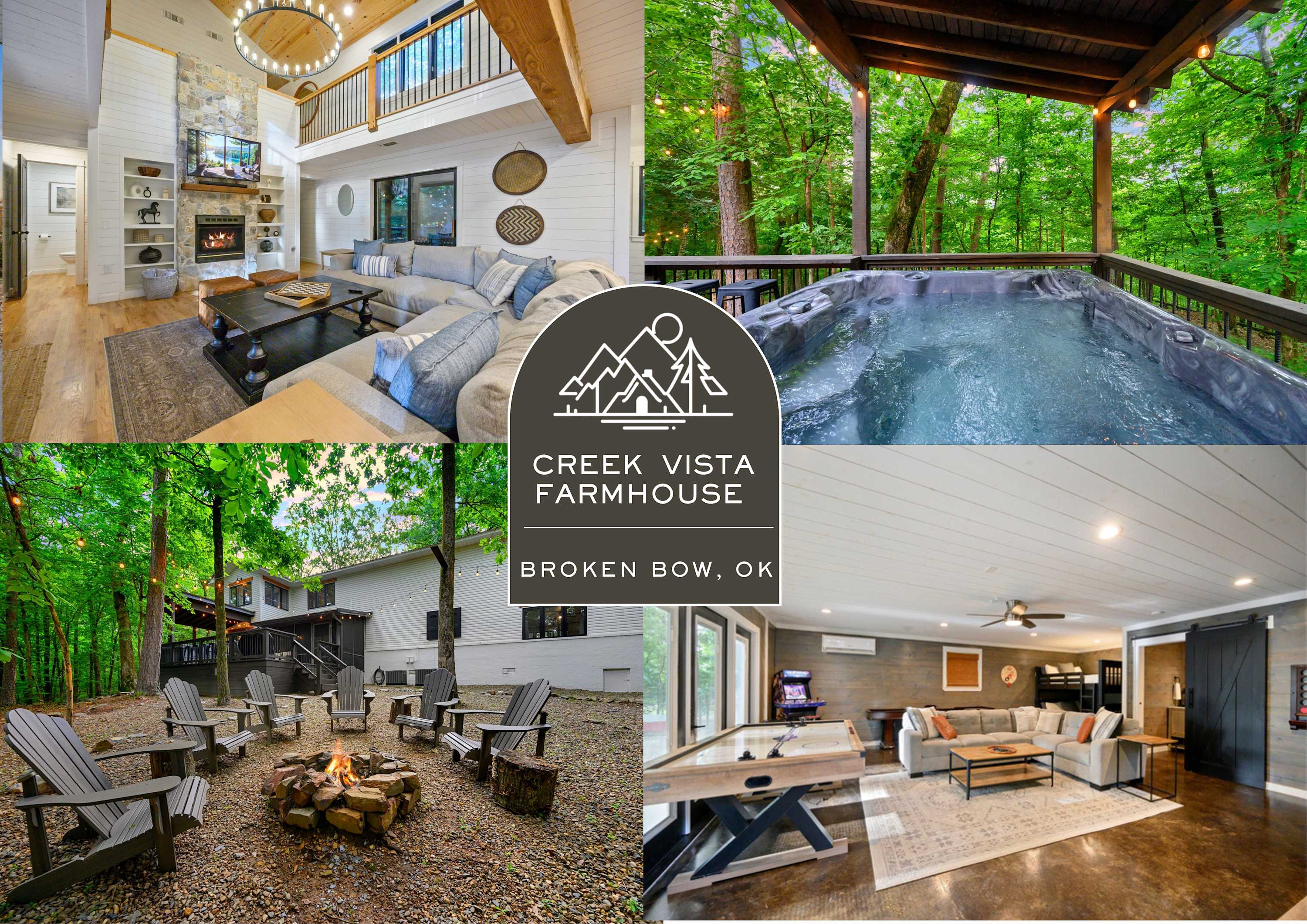Sleeps 18 - Hot Tub - Playground - Games - Firepit — Broken Bow, OK — vacation rental