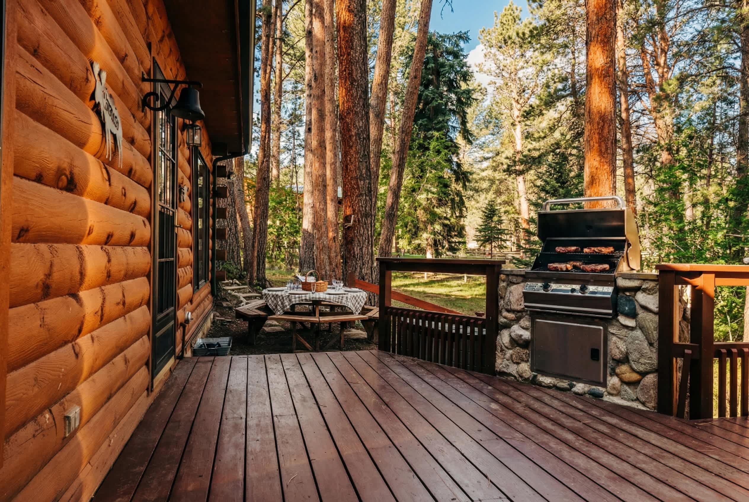 Porch in pines