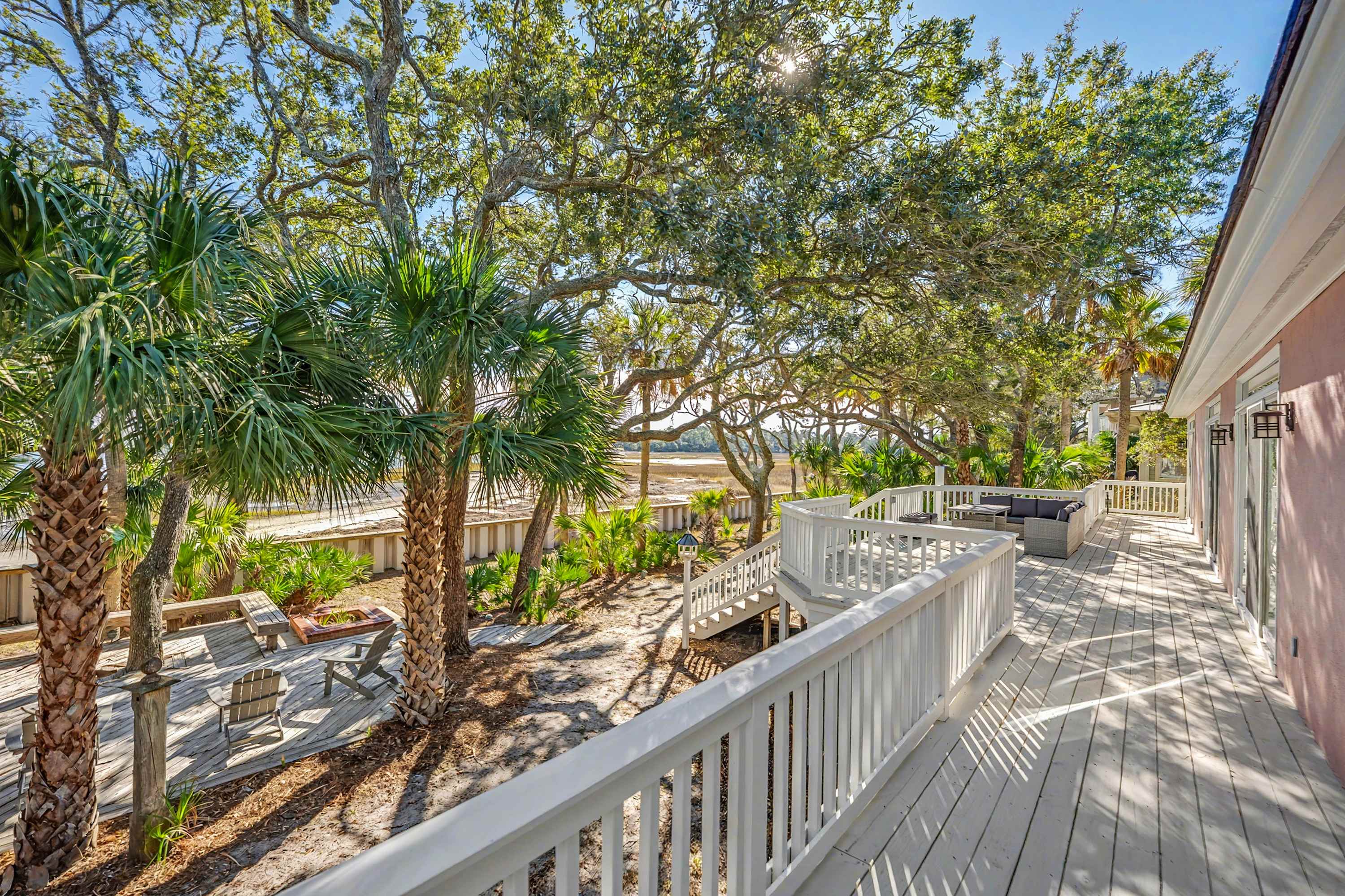 Back Deck with Access to Primary Bedroom 