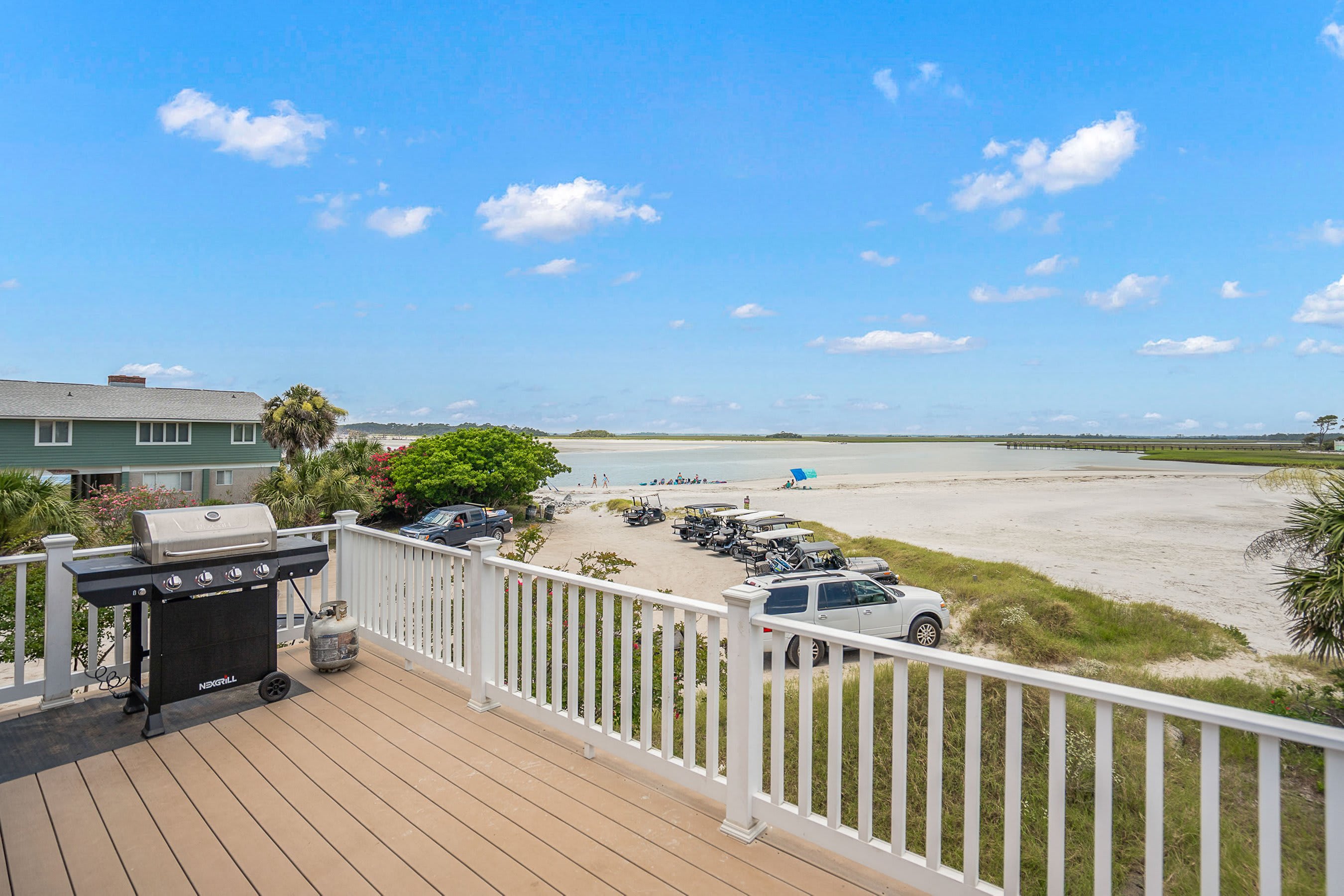 Grill Area Off Screened In Porch