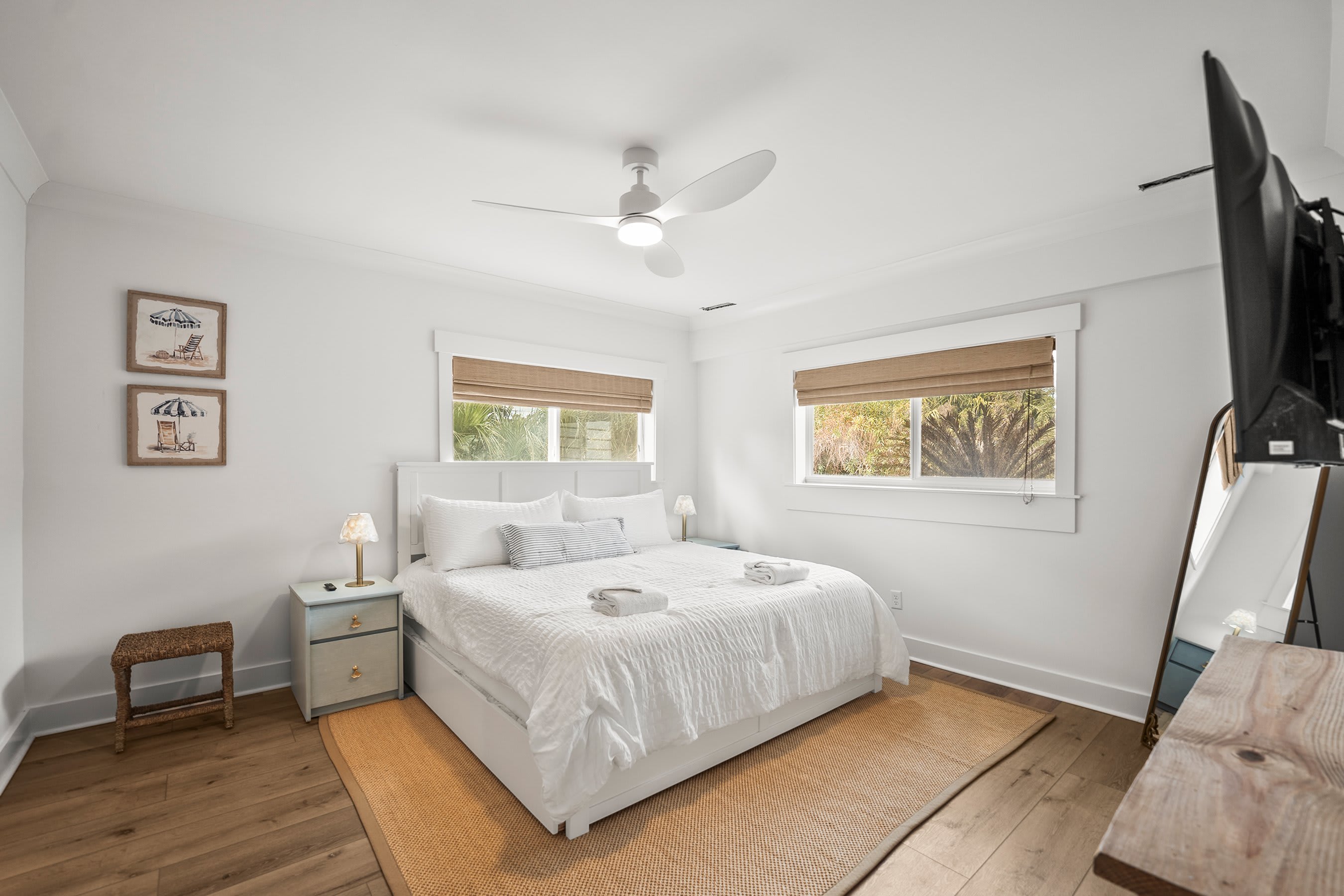 Downstairs Bedroom with King Bed and Trundle 