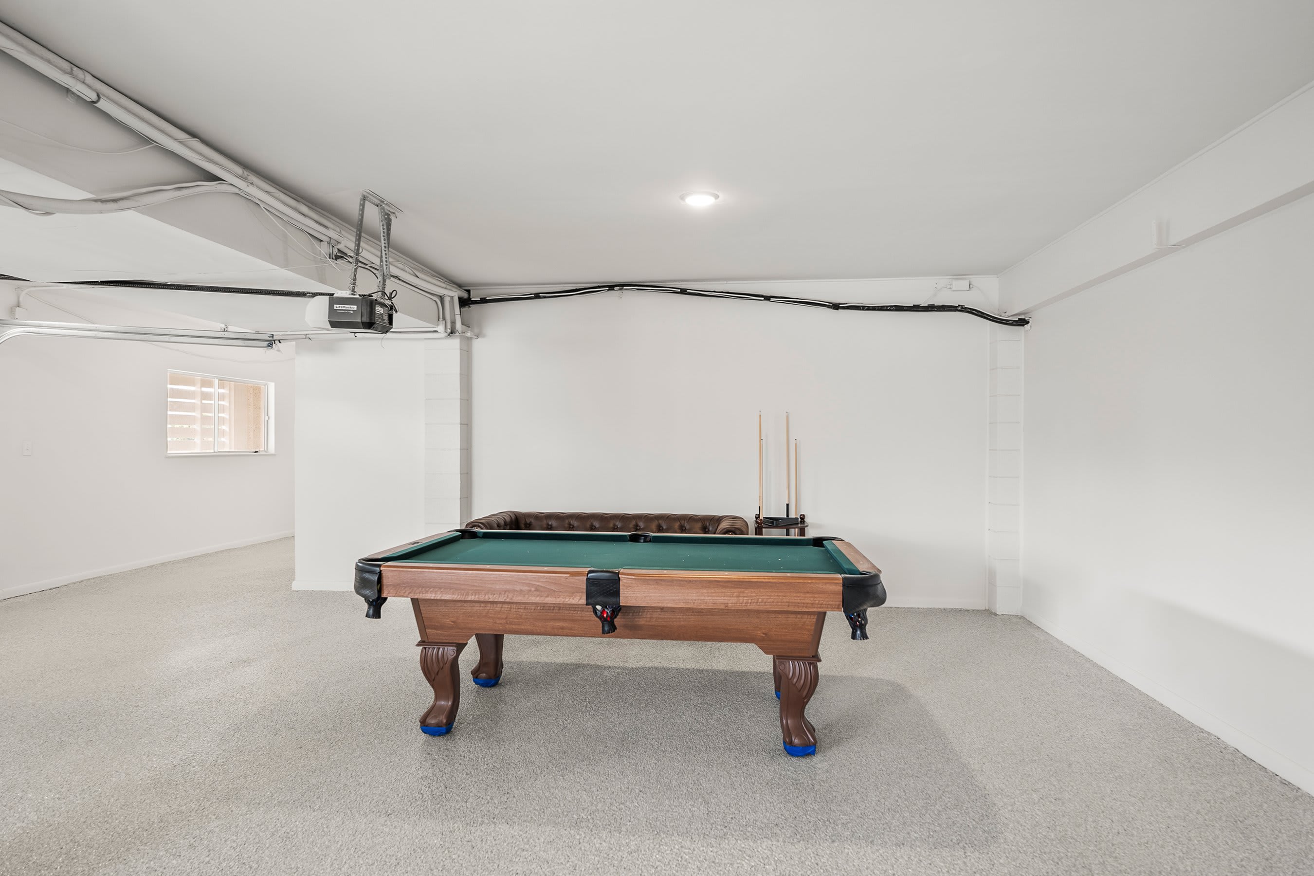 Pool Table in Garage 