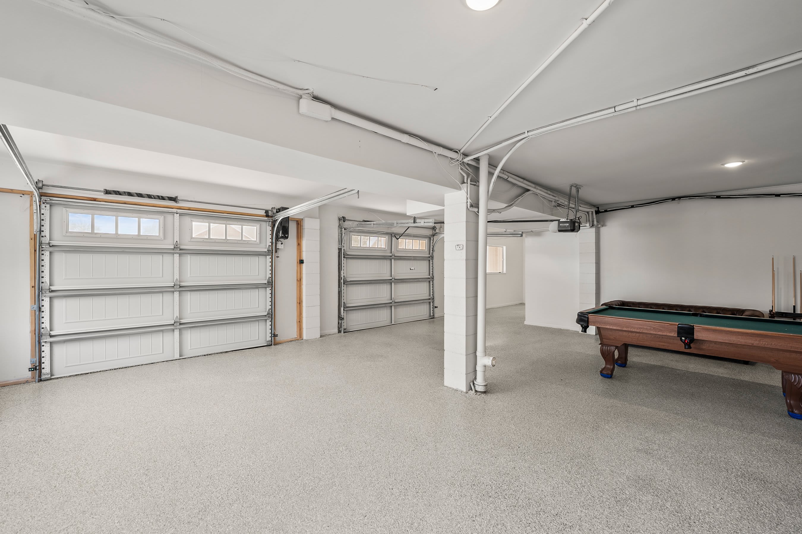 Pool Table in Garage 