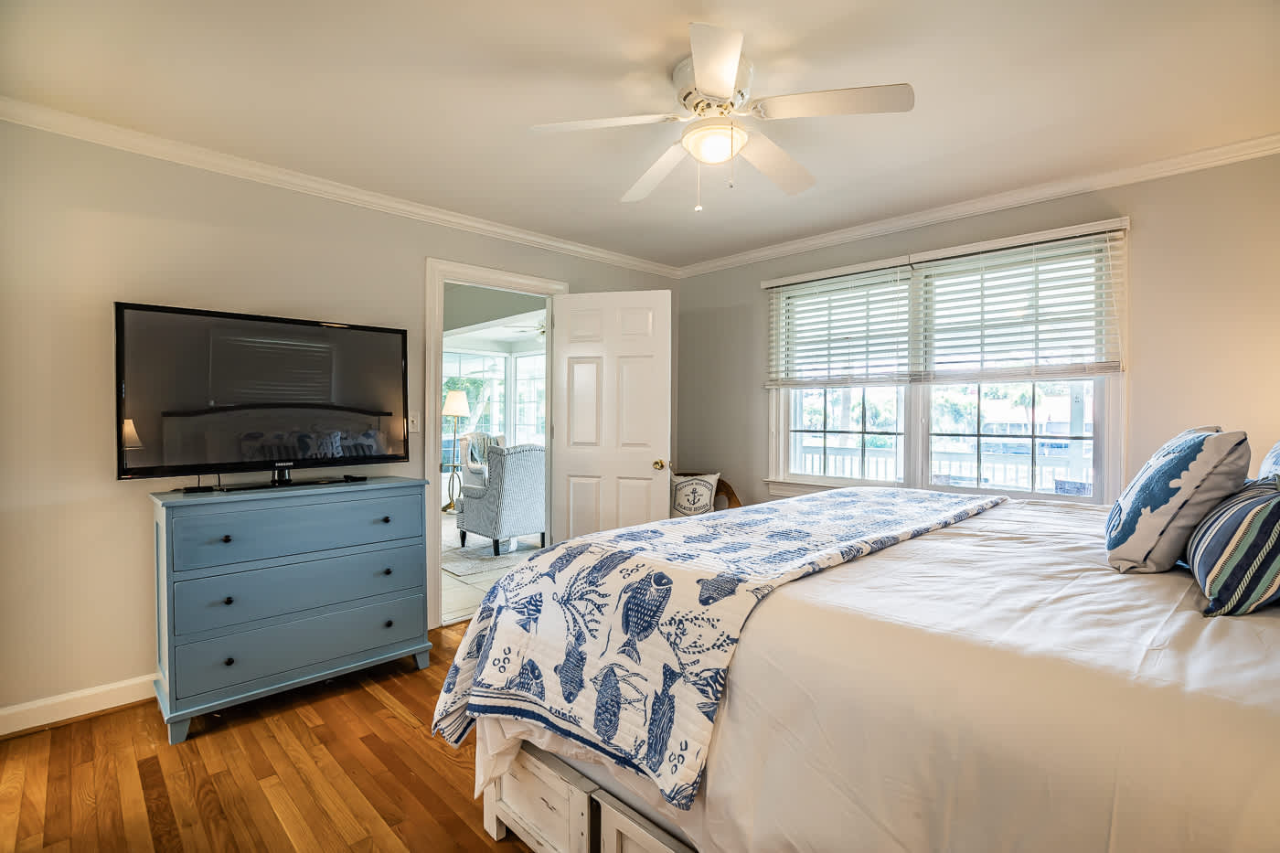 Primary Bedroom with King Bed and Full En Suite Bathroom