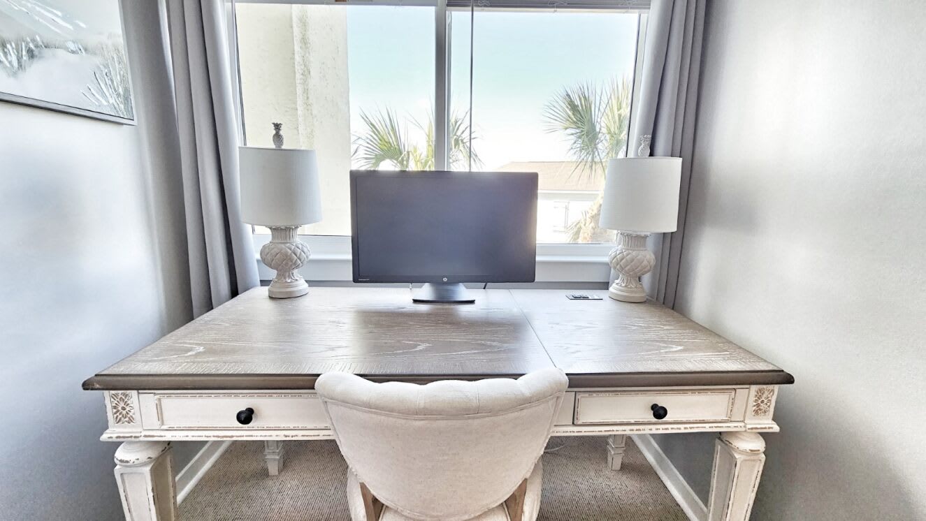 Second floor twin over queen bunk bedroom