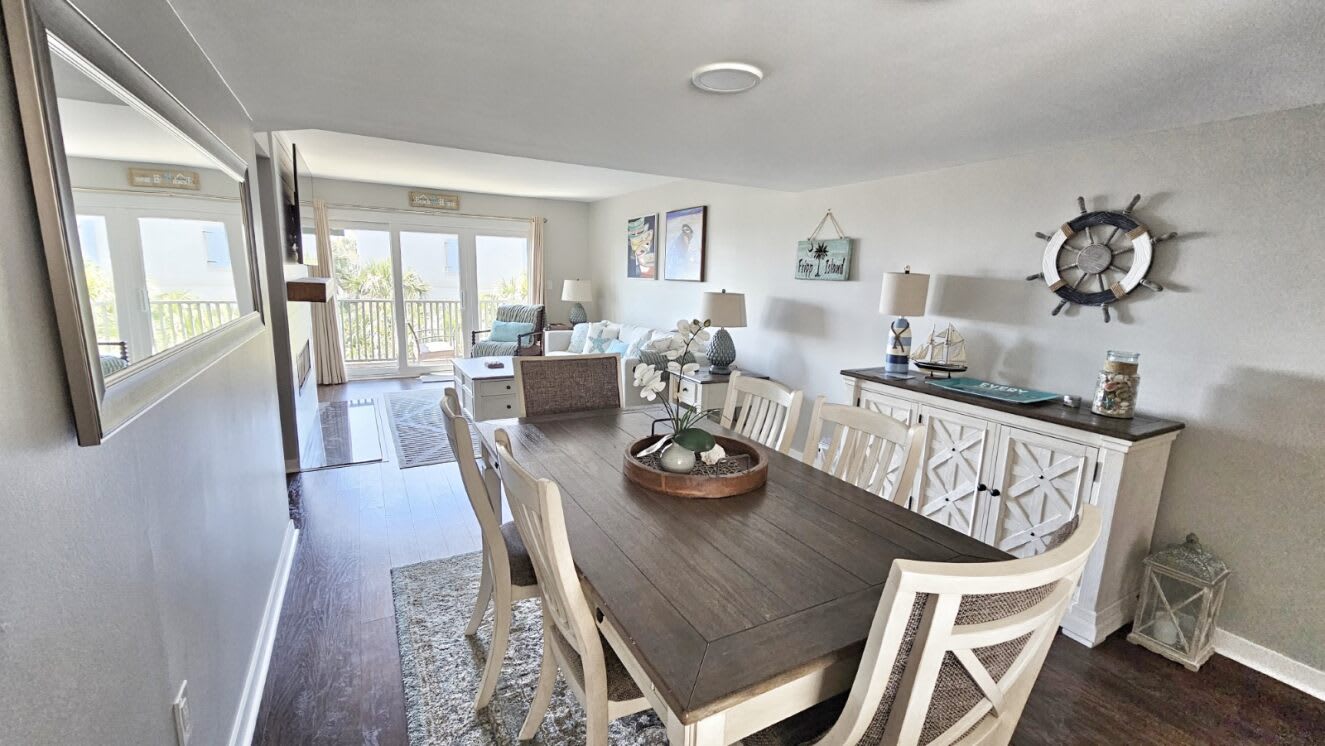 Open concept dining area