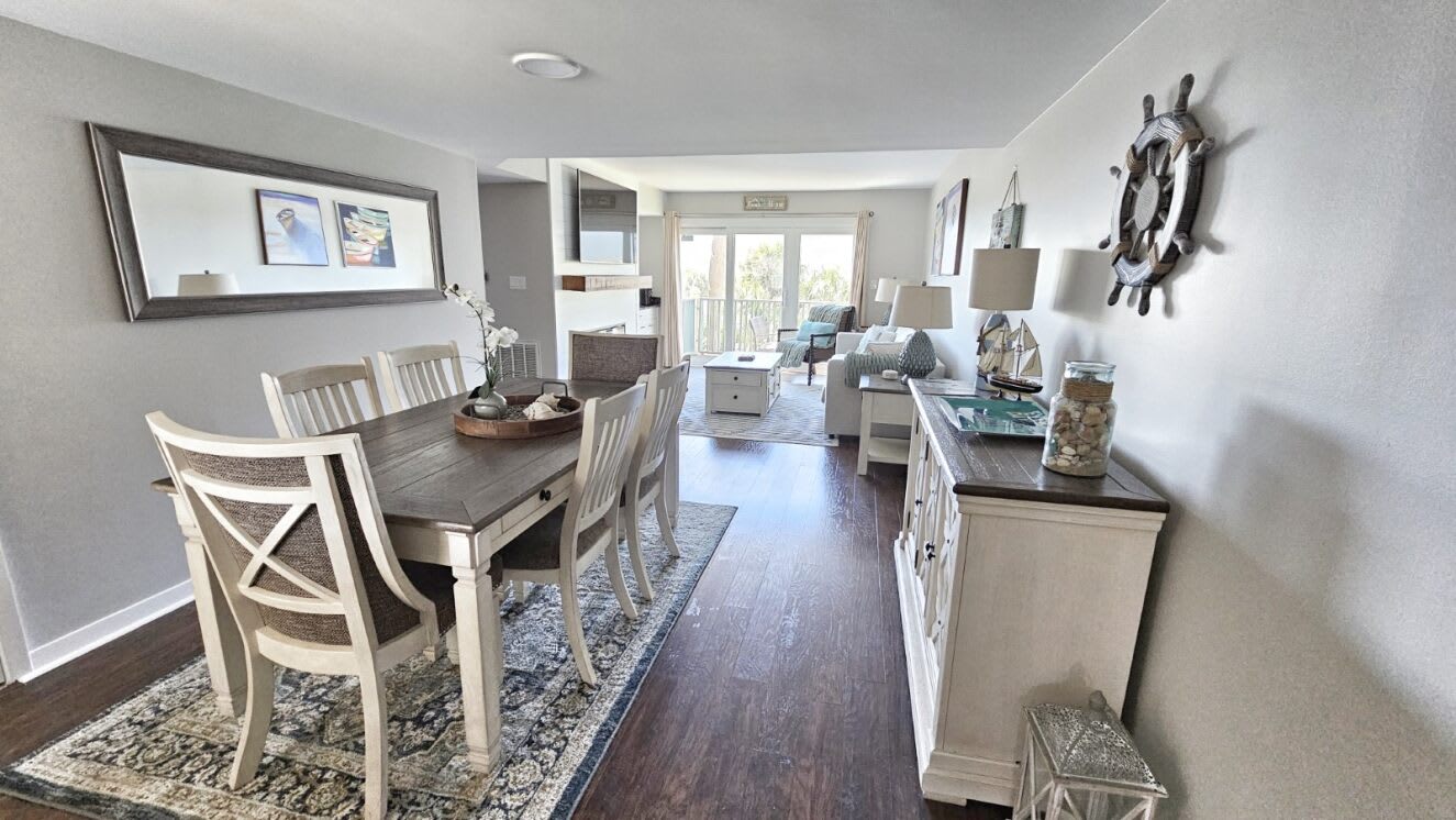 Open concept dining area