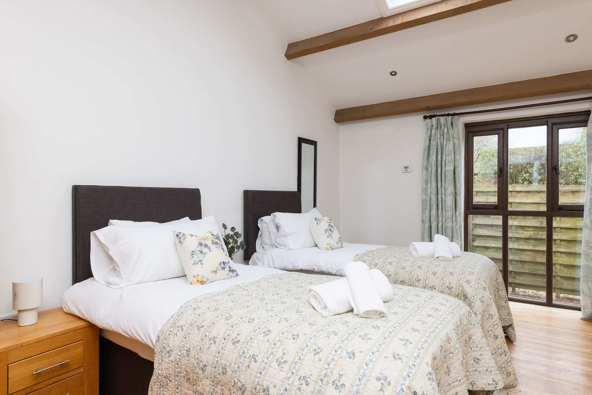 The room is spacious but still feels cosy and cottage like.