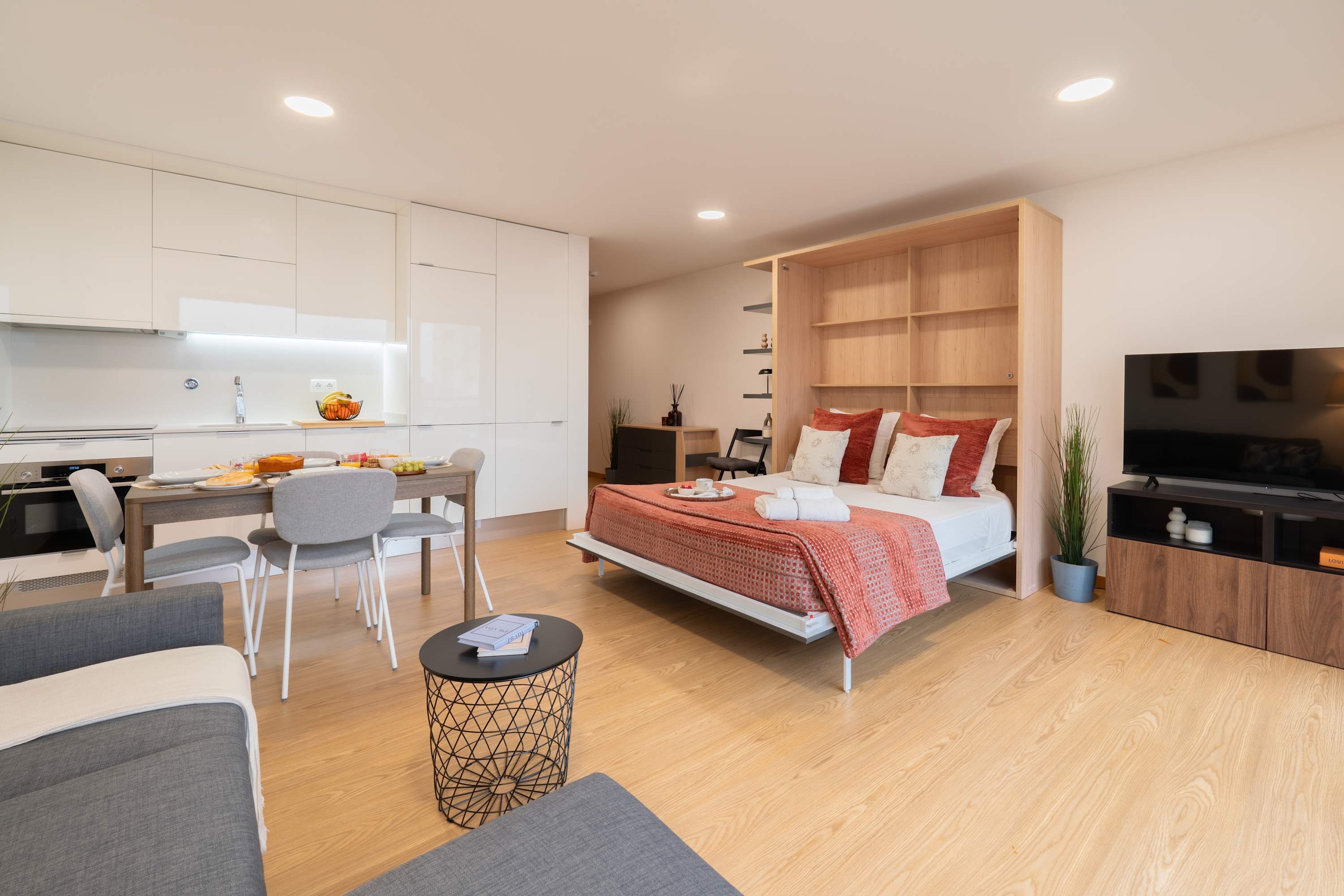 Modern Open-Plan Studio with Garage by HostWise
