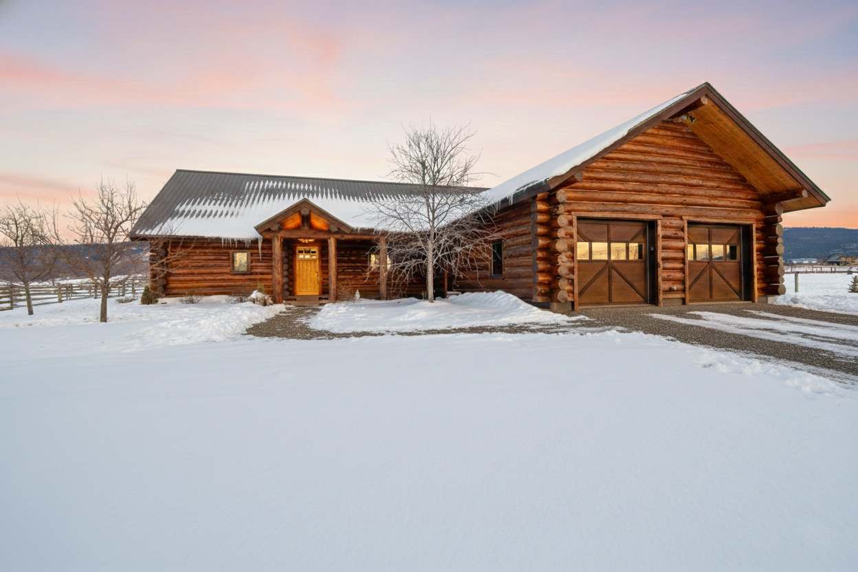 Authentic Log Cabin on 4 Acres - Sunset Hot Tub