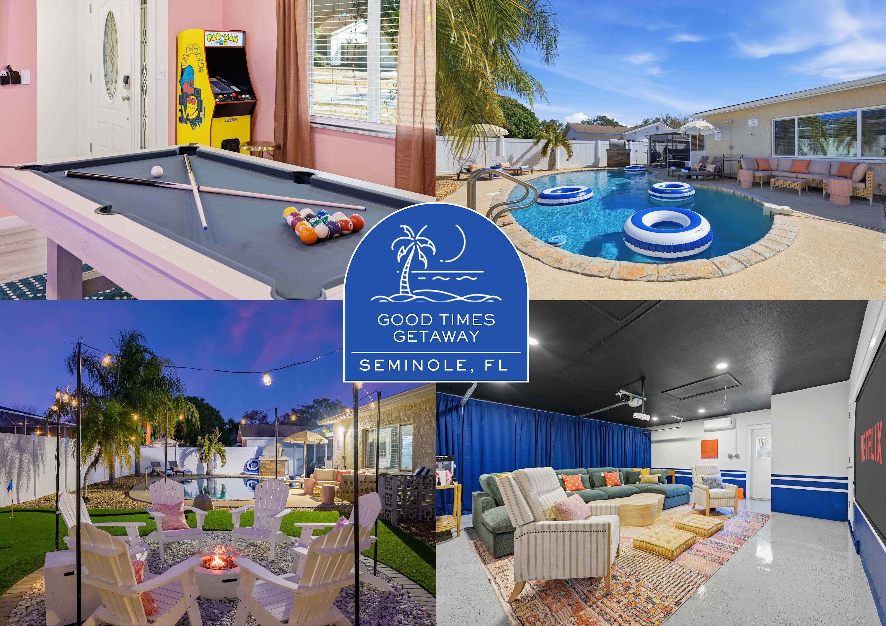 Good Times Getaway - Pool - Hot Tub - Theater Room — Seminole, FL — vacation rental