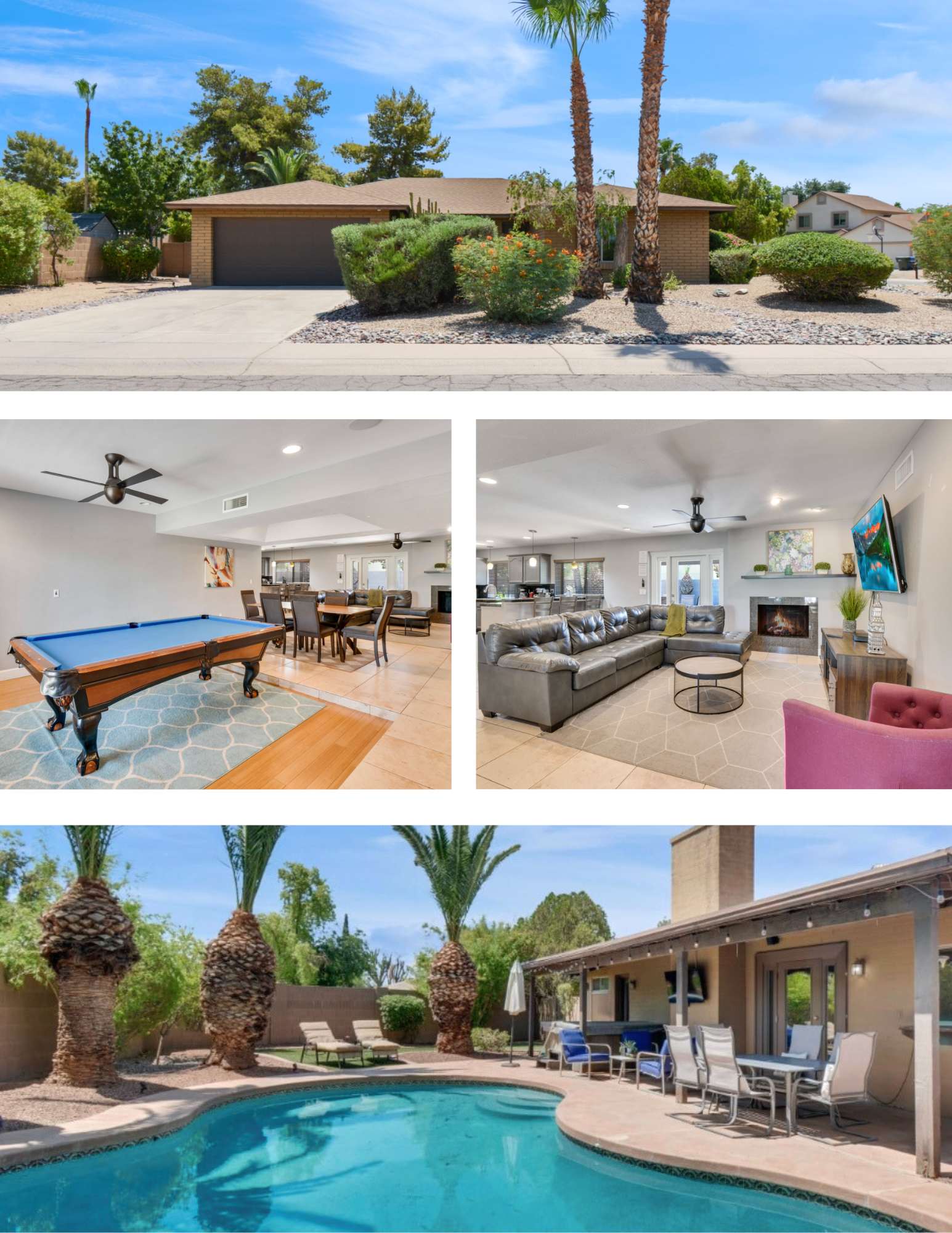 4BR Home | 2 Master Suites, Billiards & Desert Oasis Pool — Scottsdale, AZ — vacation rental