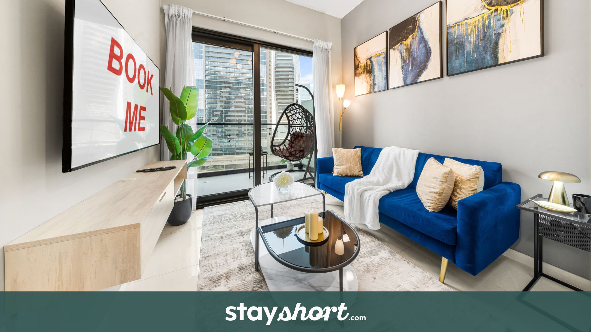 Free housekeeping visits during your stay - StayShort - 1 Bed in Business Bay with Modern Amenities — Business Bay, Dubai — vacation rental
