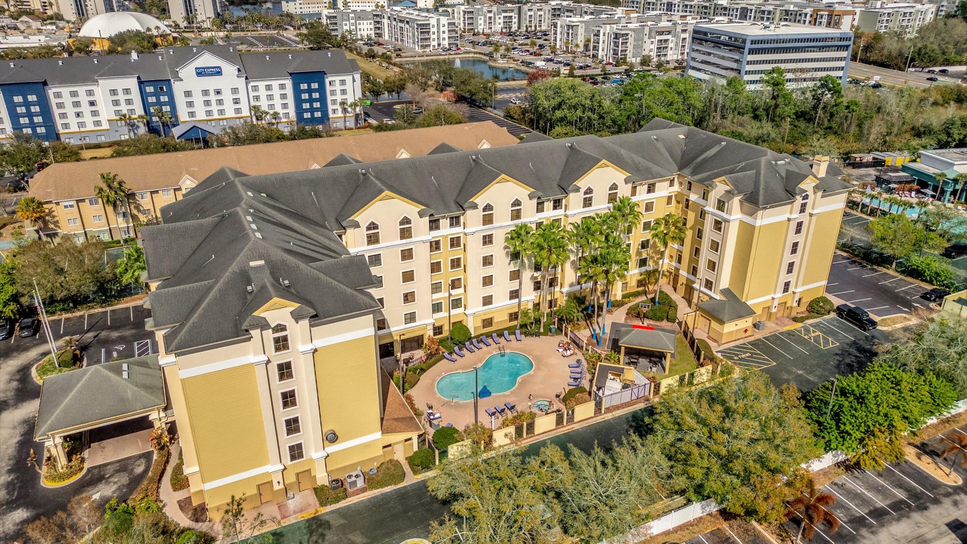 Resort building exterior 