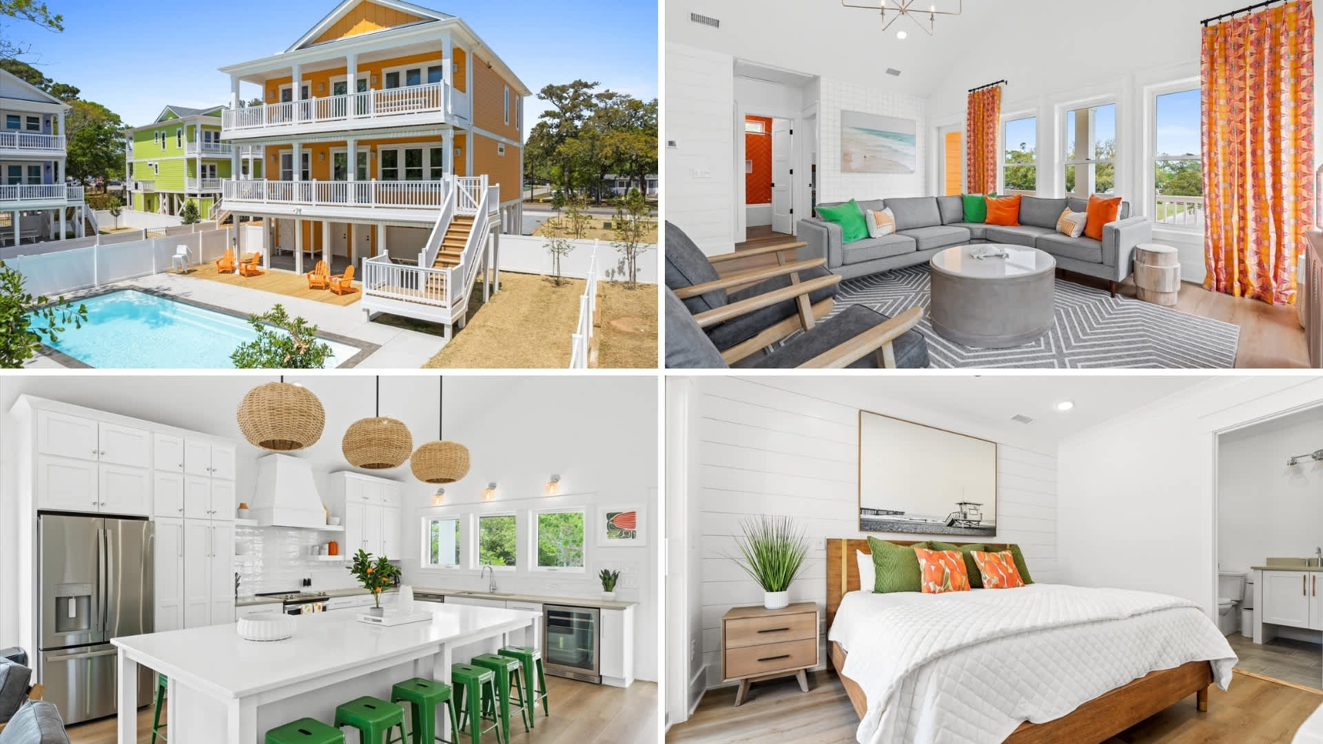 5BR Oak Island Retreat w/ Private Pool & Decks