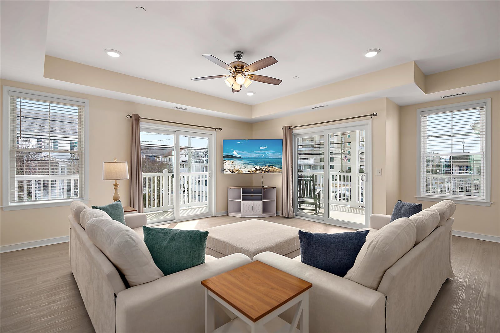 New Oceanside Condo Steps from Beach and Boards