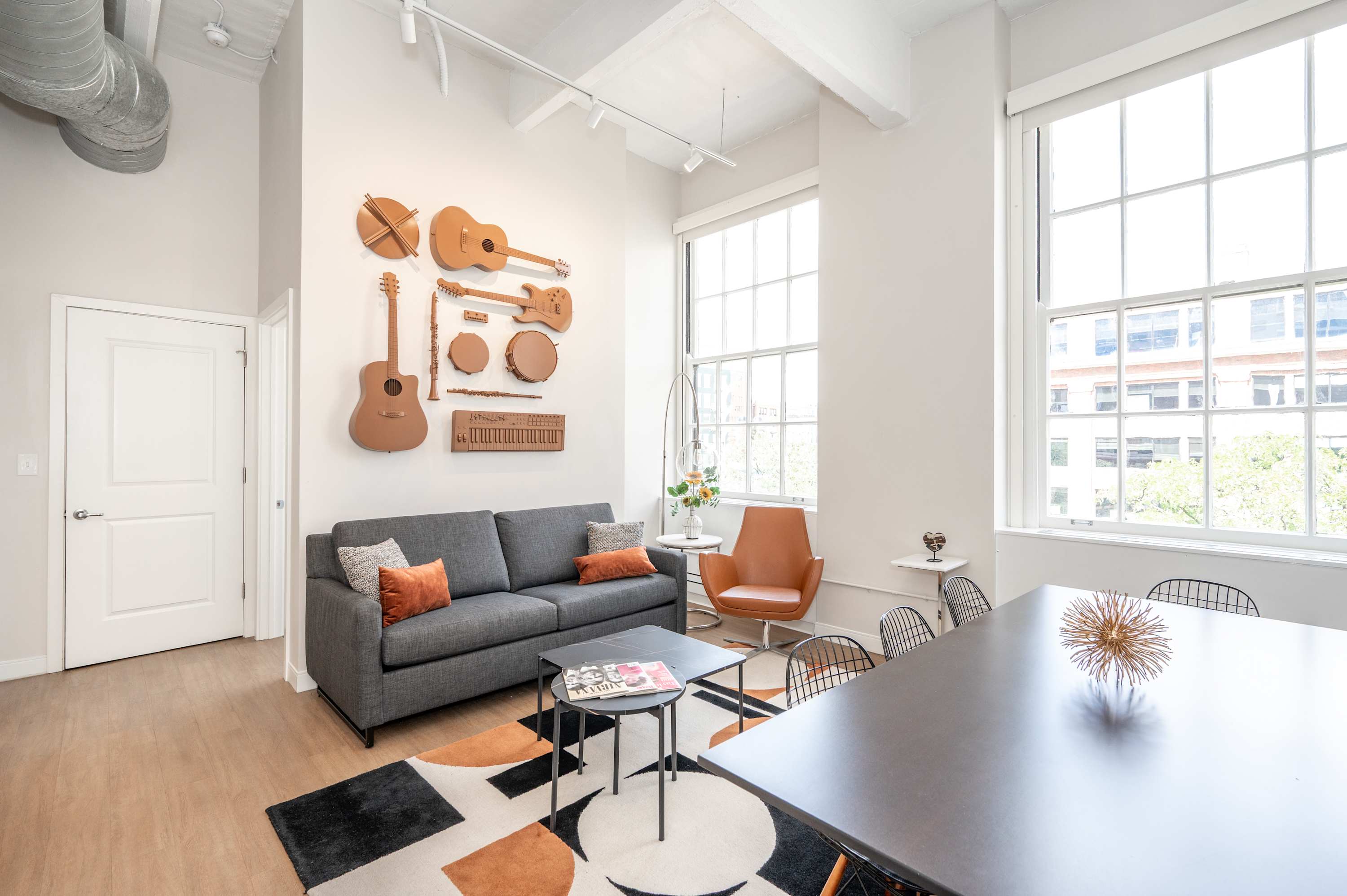 Enjoy unforgettable meals & movie nights together in Suite 303’s living area​