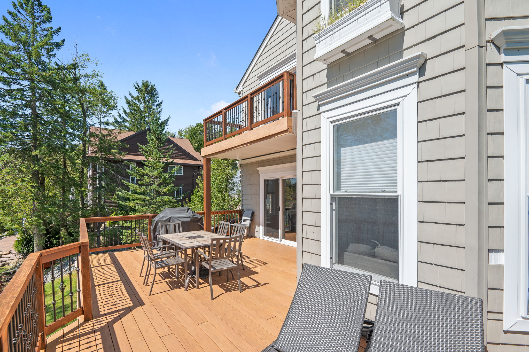 Pull up an Adirondack chair on the deck and soak in the lake views