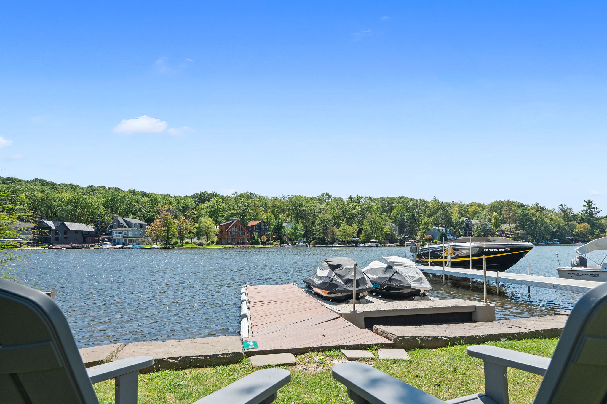Spend the day on the water with easy dock access and boats at your doorstep