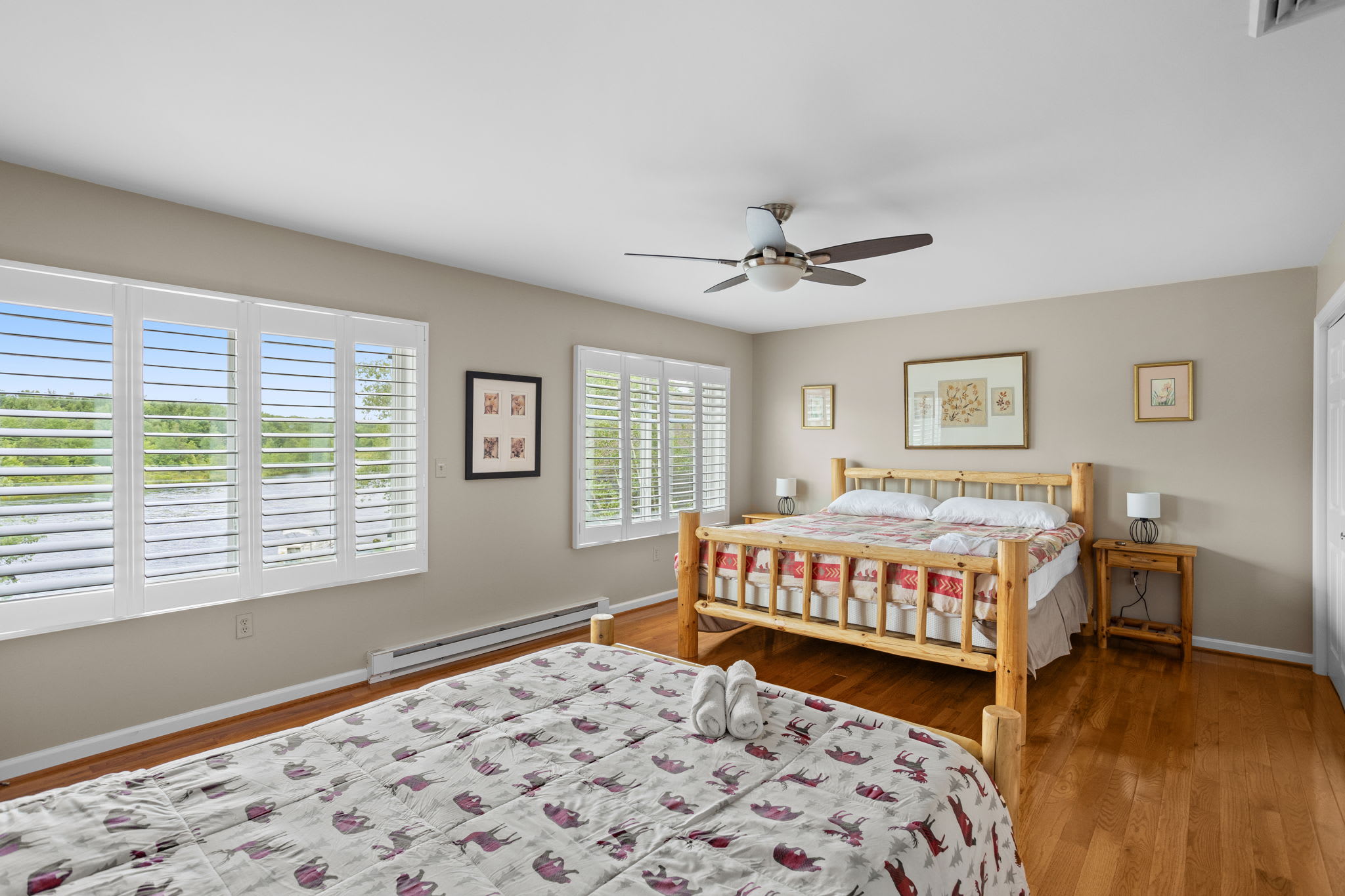 Wake up to natural light in this peaceful bedroom retreat