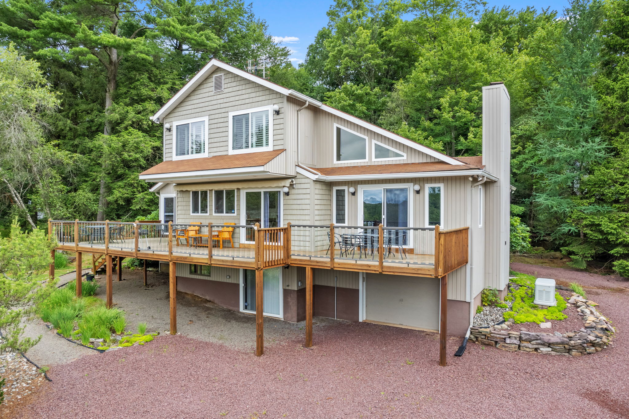 Multiple levels of outdoor space to relax and entertain