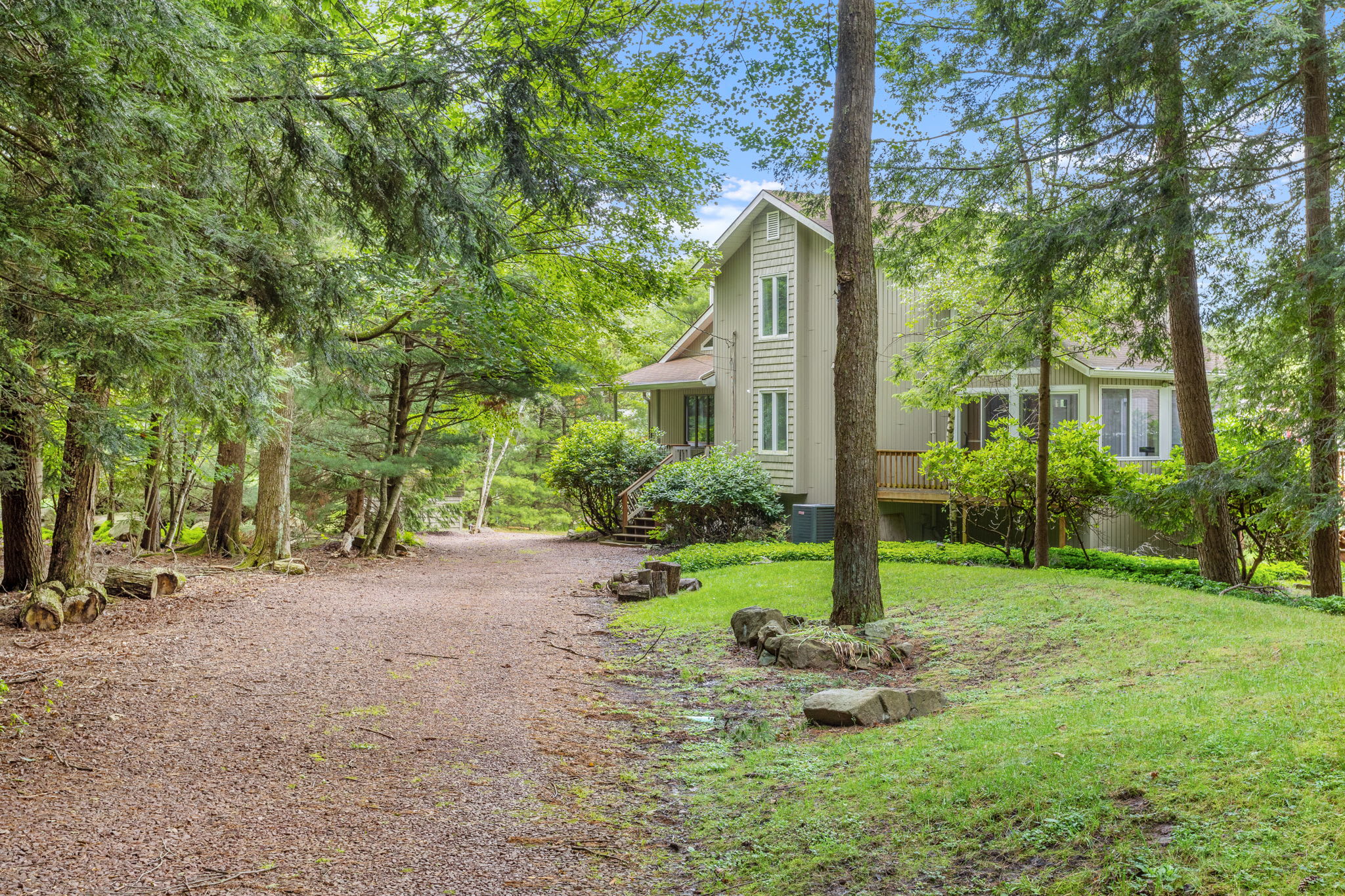 A warm welcome awaits at the front of the home
