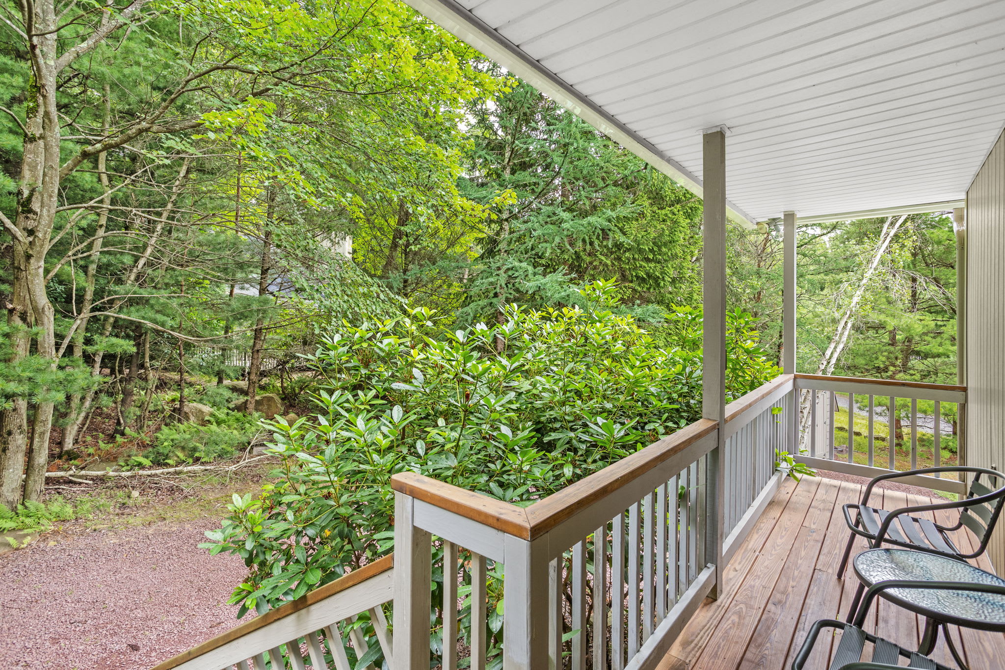 Take in the treetop views from the front porch