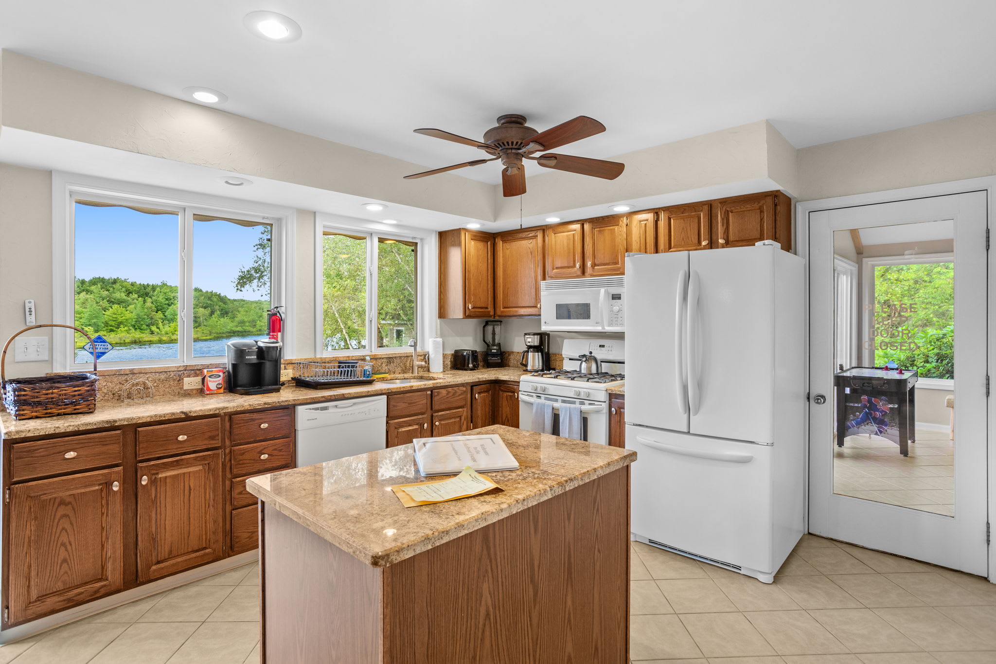 A bright kitchen with natural light and everything you need to cook
