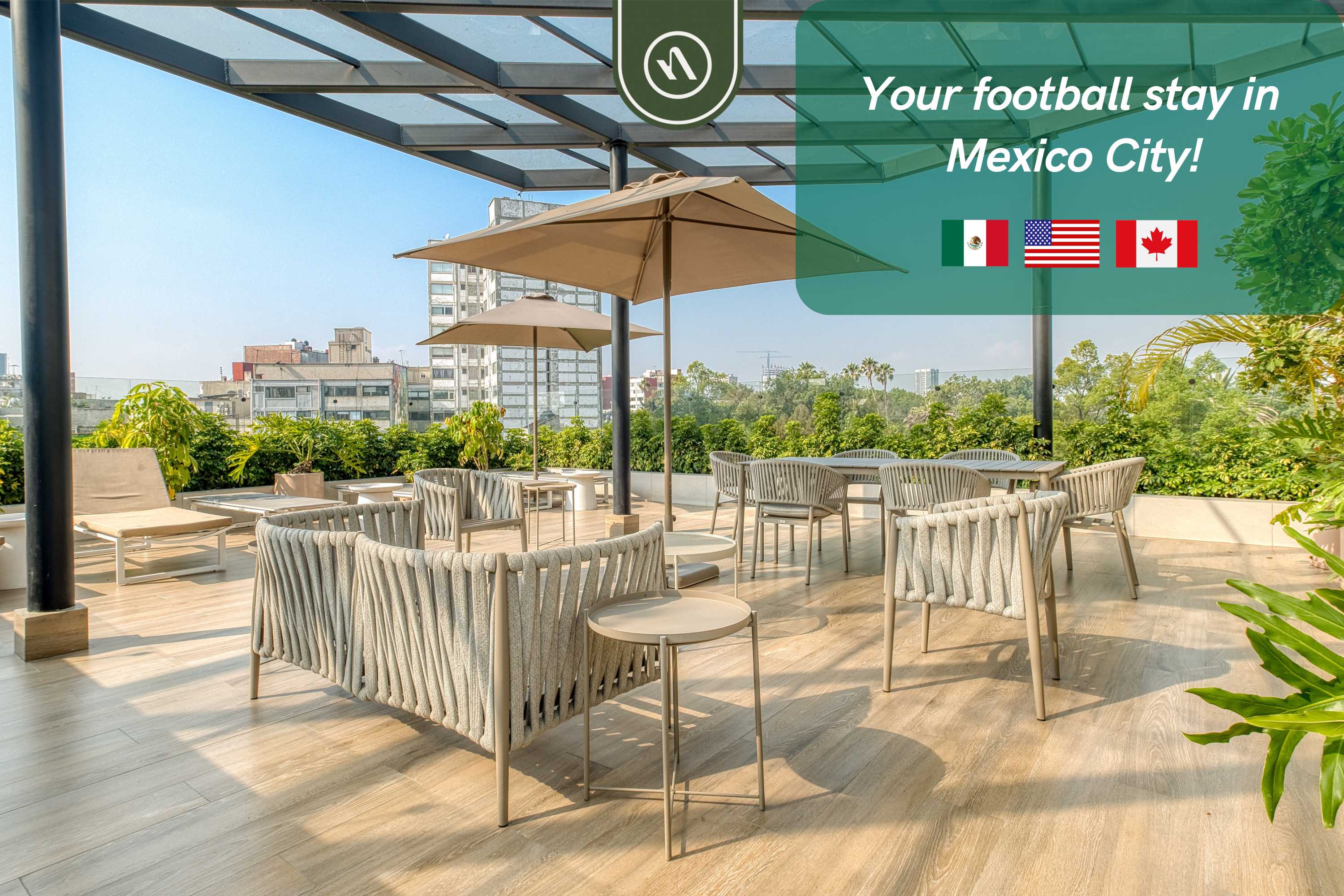 Luxury Soccer 2026 Stay – Rooftop, Pool & AC — Ciudad de México, Ciudad de México — vacation rental