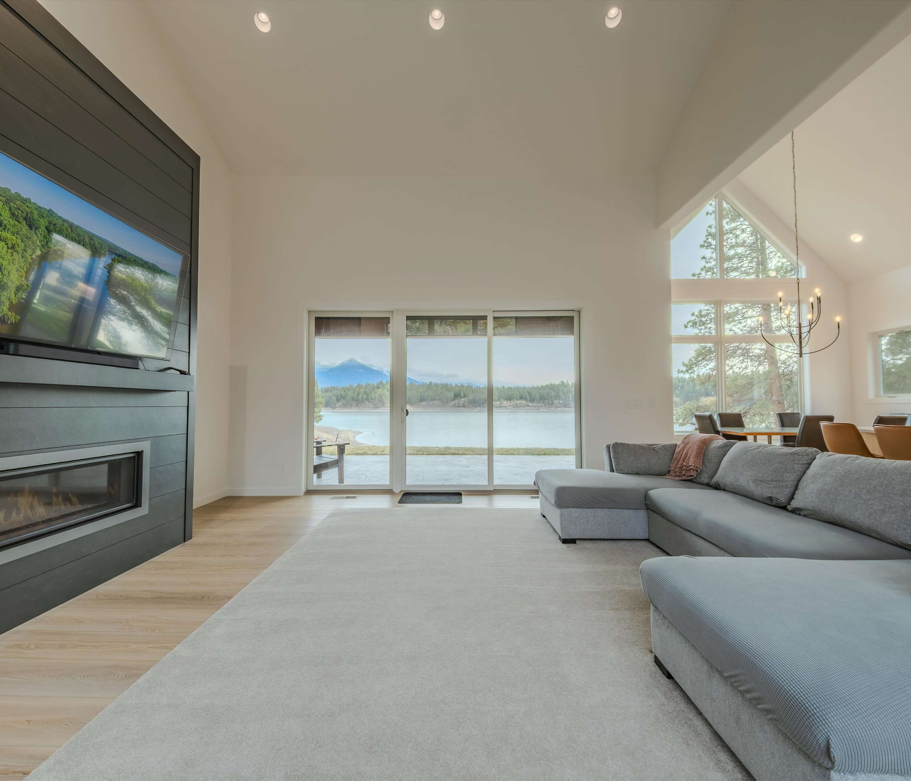 Sun-filled living area with breathtaking mountain views