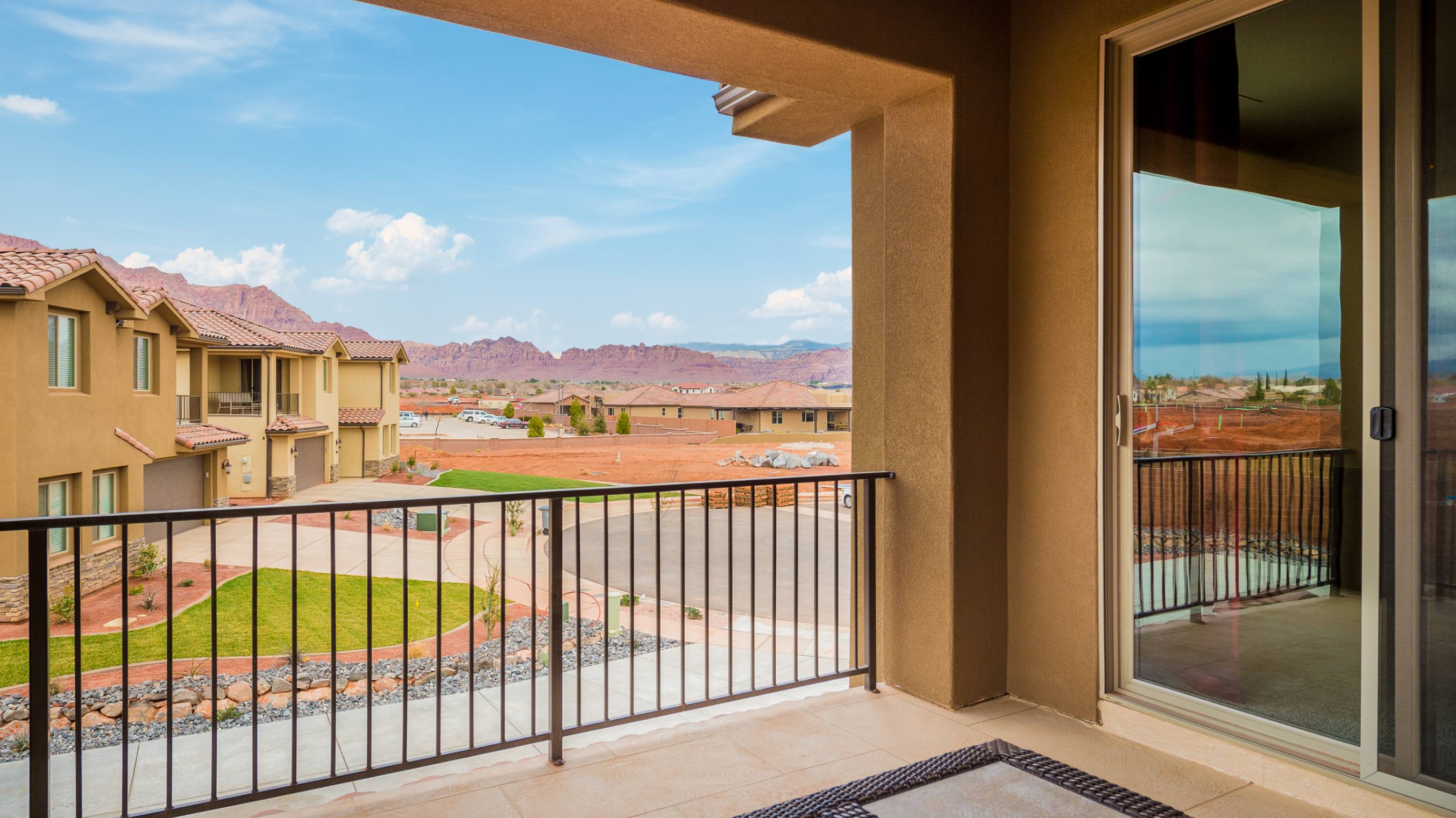 105 - Views of the water park slides and Snow Canyon from balcony